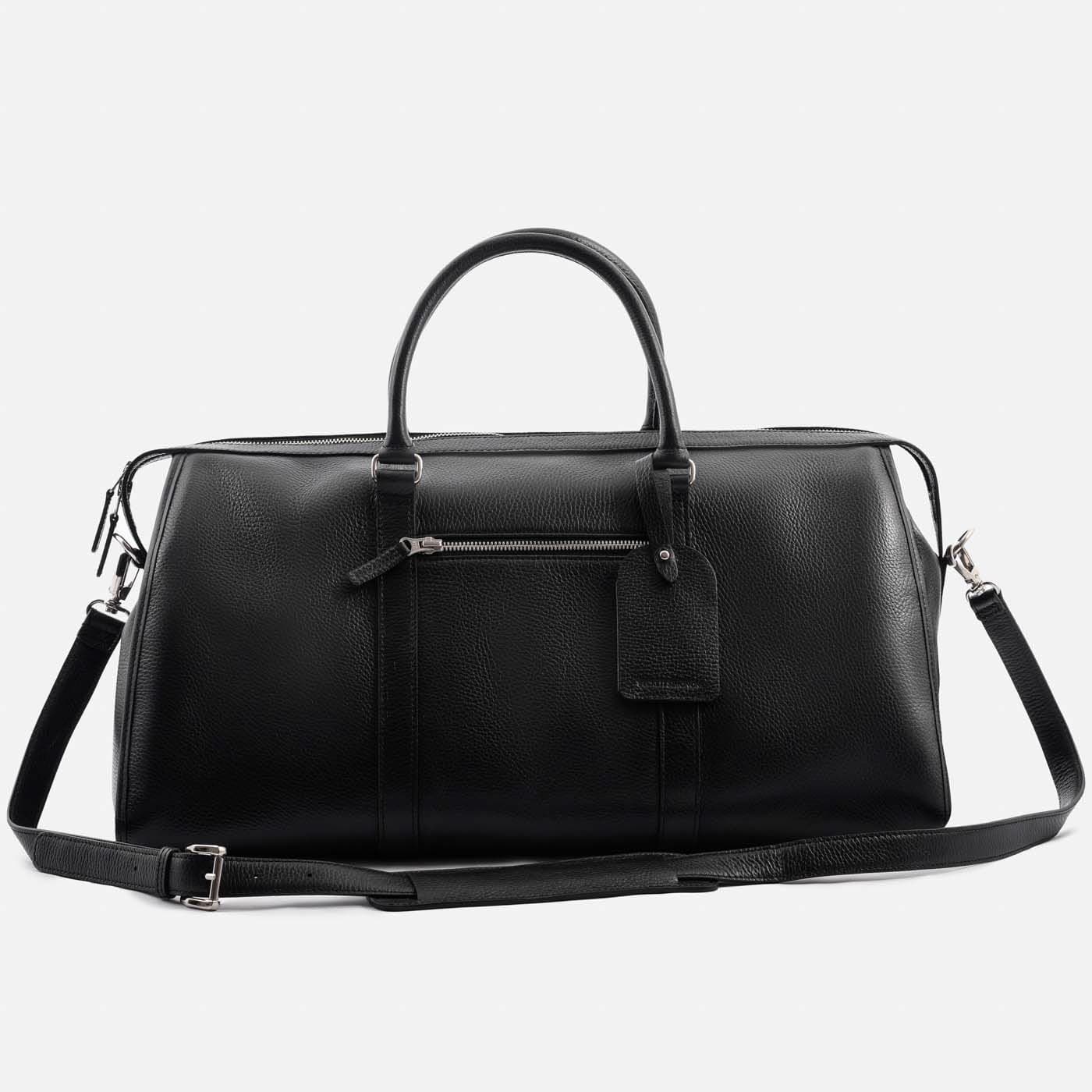 Men's Pebbled Leather Weekender Bag
