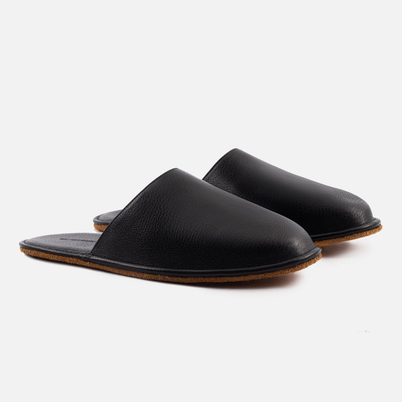Men's Pebbled Leather Larsen Slippers