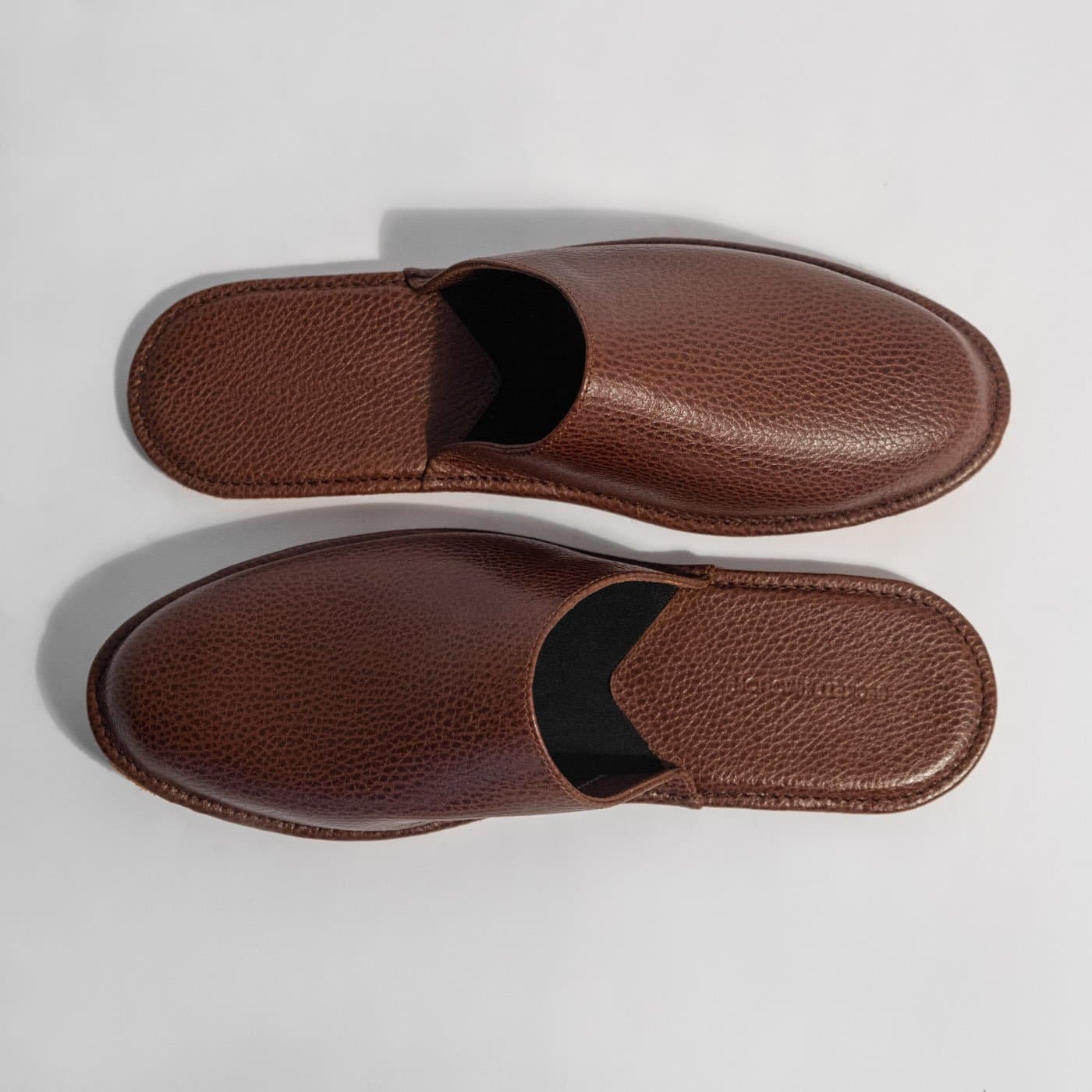 Men's Pebbled Leather Larsen Slippers