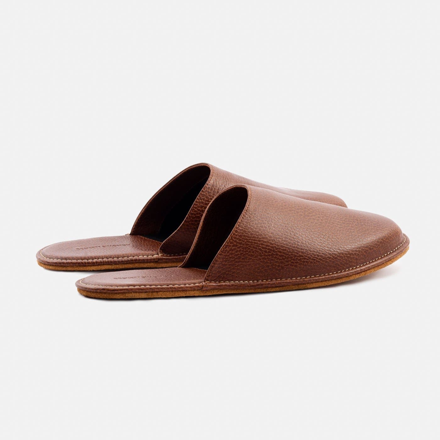 Men's Pebbled Leather Larsen Slippers