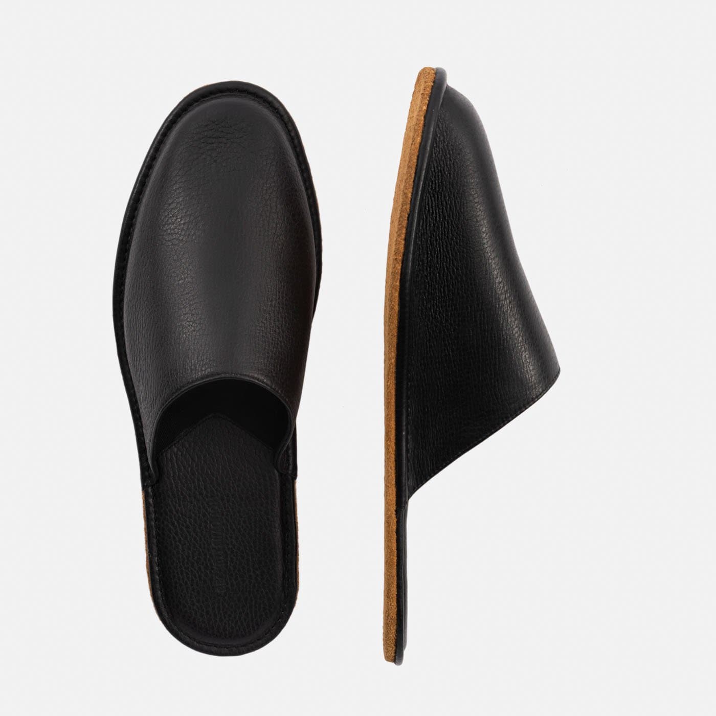 Men's Pebbled Leather Larsen Slippers