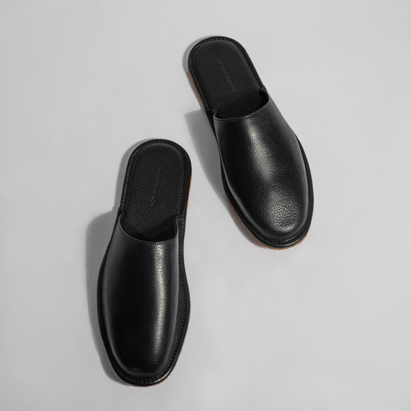Men's Pebbled Leather Larsen Slippers
