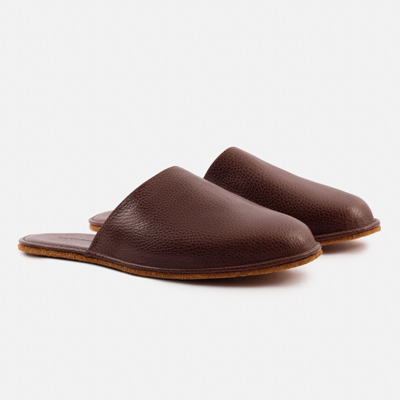 Men's Pebbled Leather Larsen Slippers