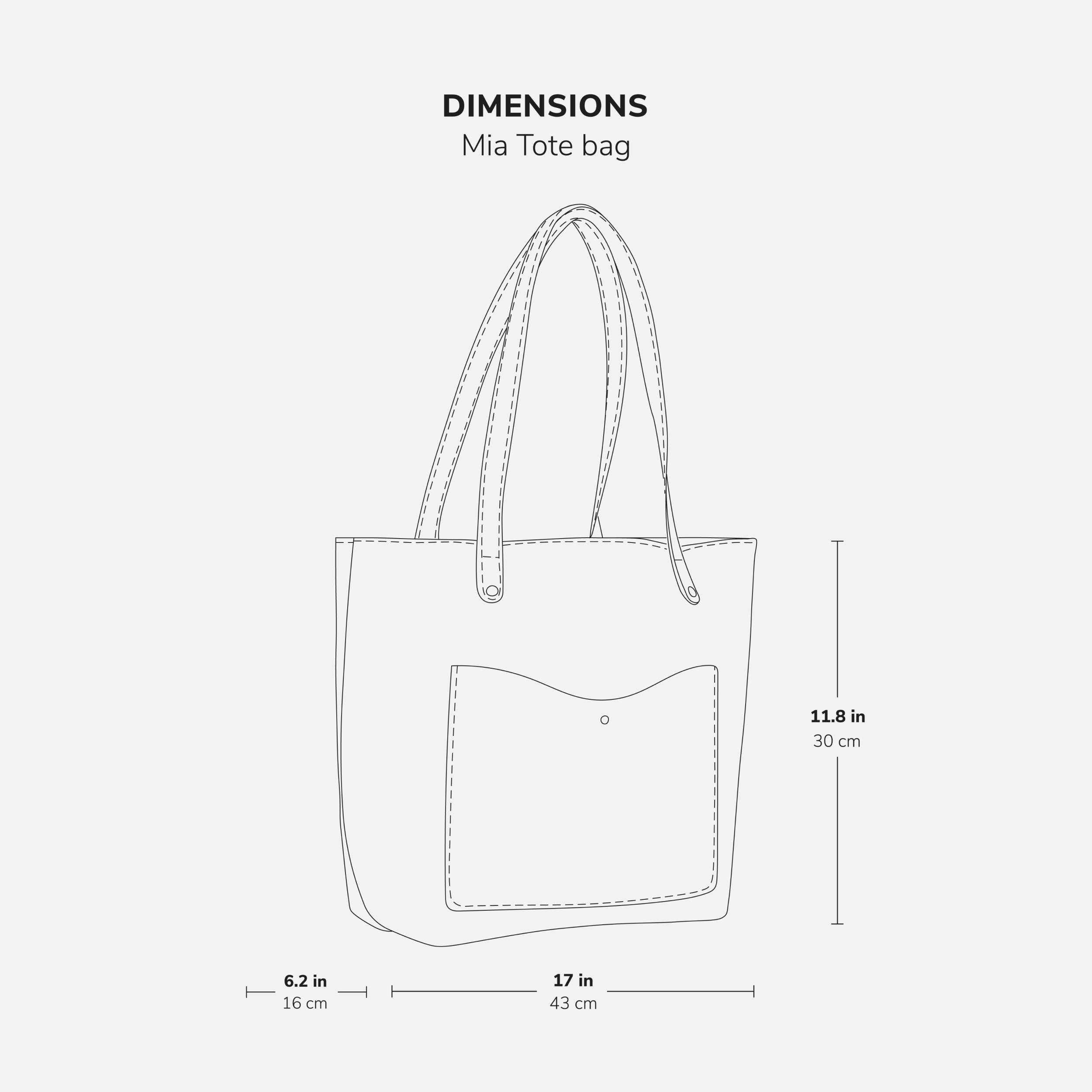Women's Full-Grain Leather Mia Tote Bag
