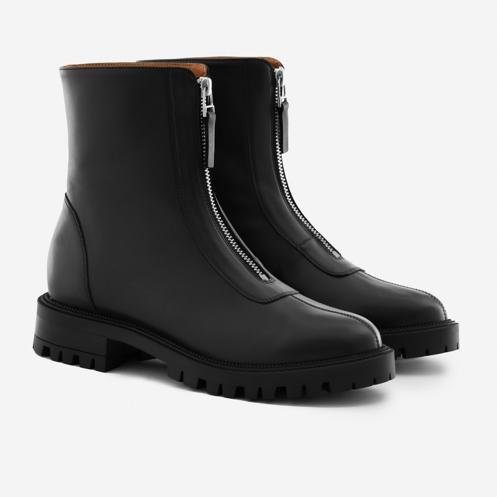 Women's Jenna Leather Zip-Up Boots