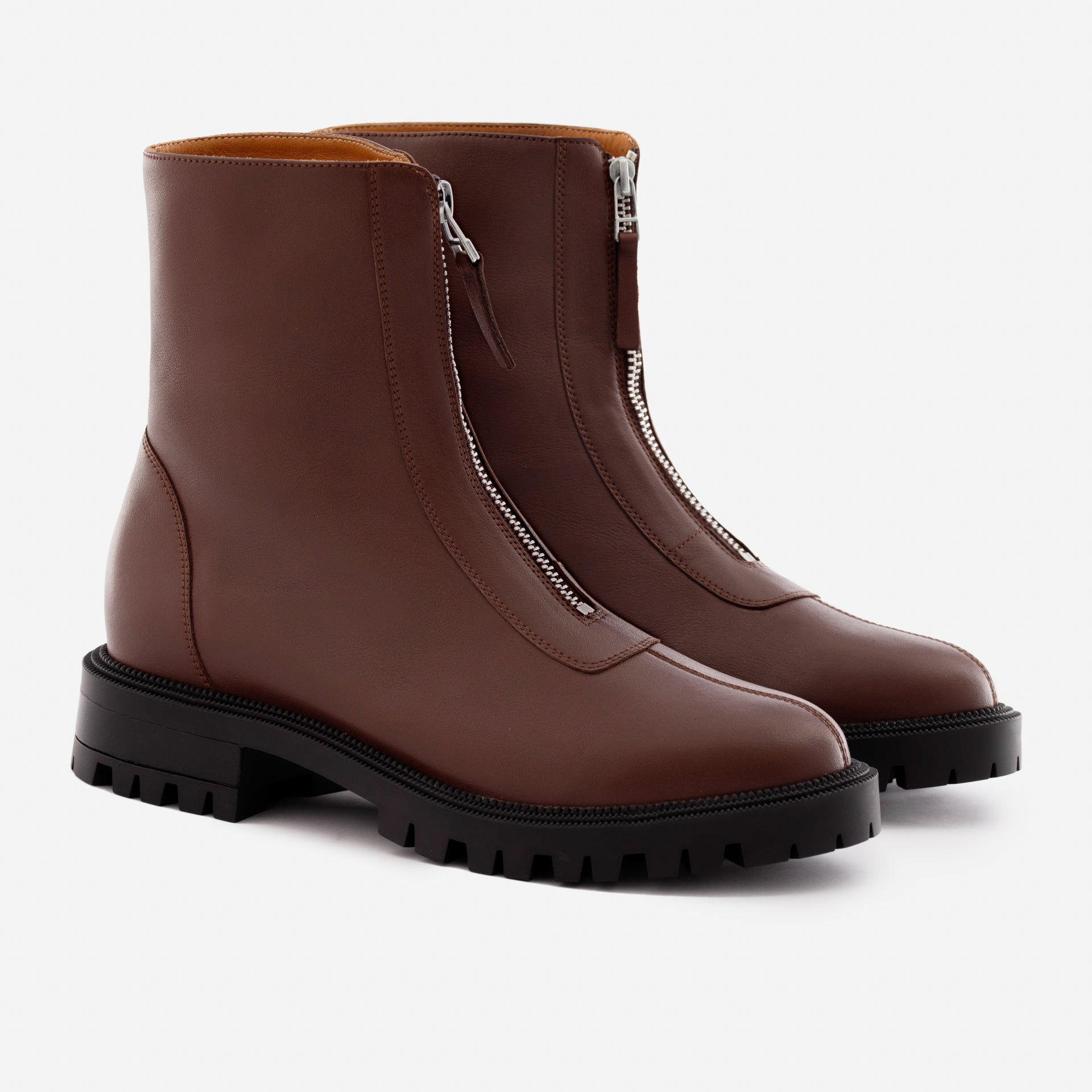 Women's Jenna Leather Zip-Up Boots