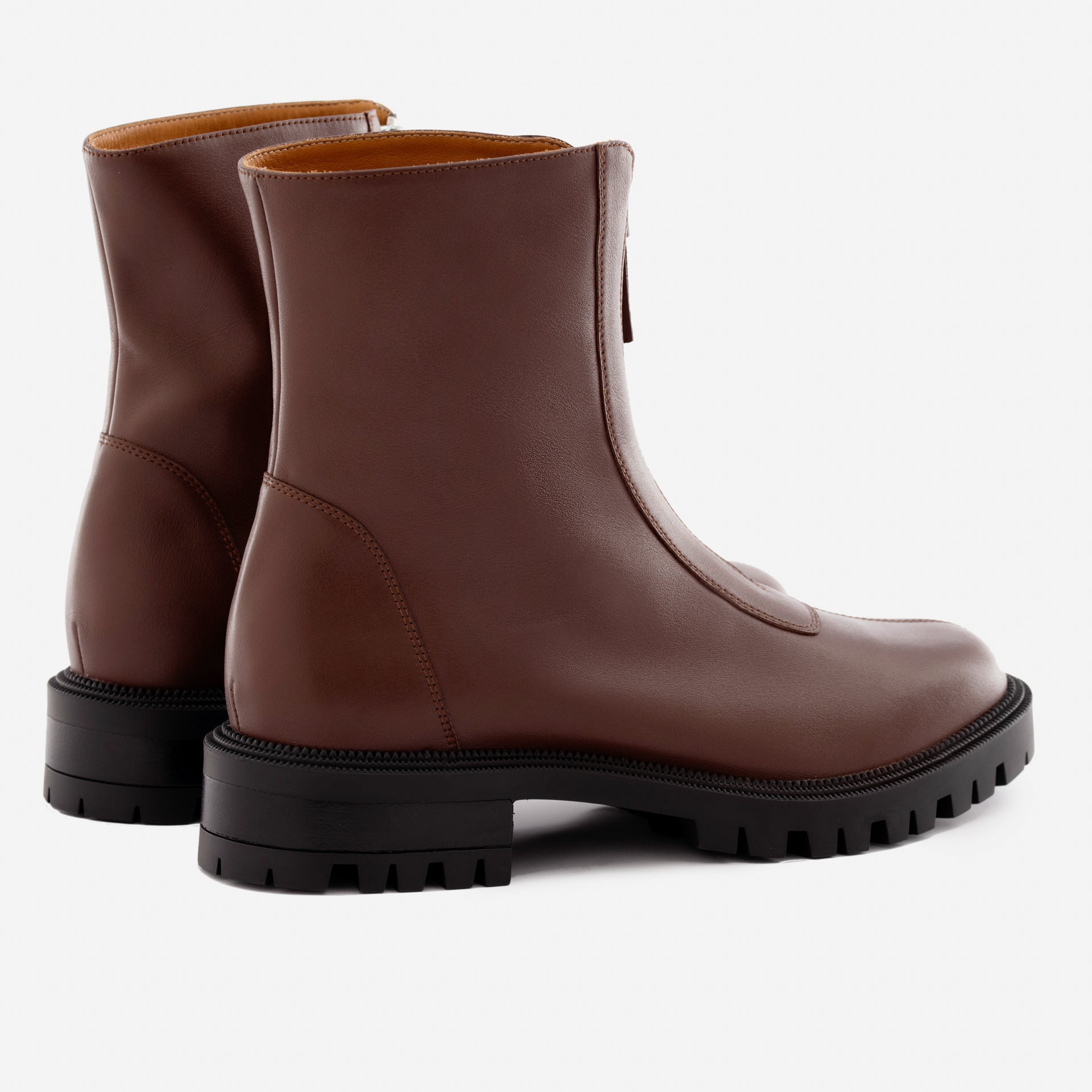 Women's Jenna Leather Zip-Up Boots