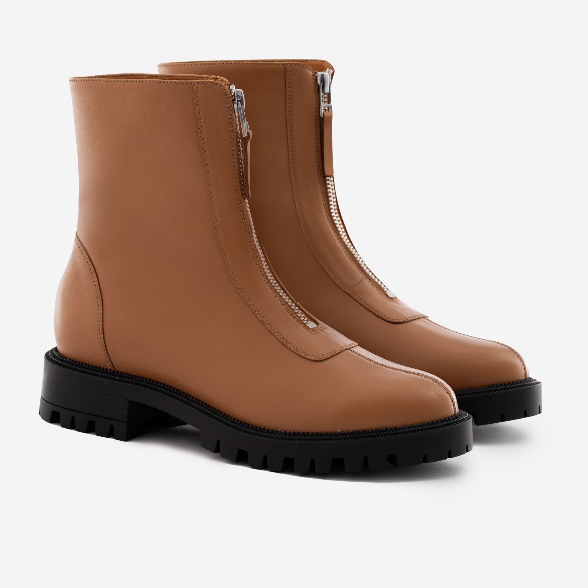 Women's Jenna Leather Zip-Up Boots