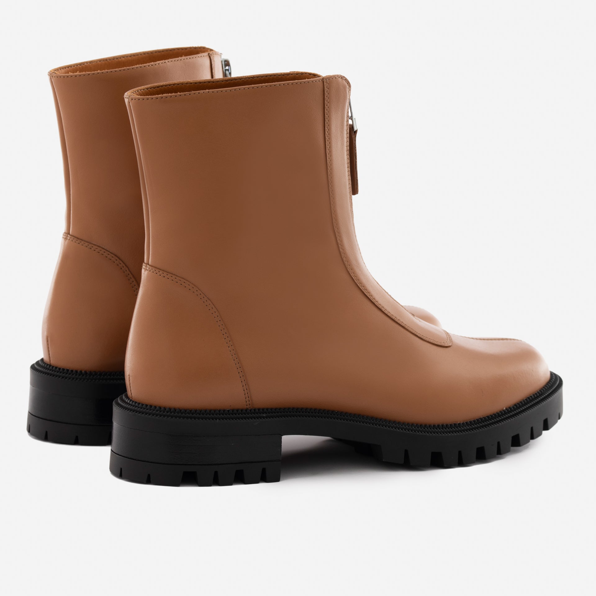 Women's Jenna Leather Zip-Up Boots