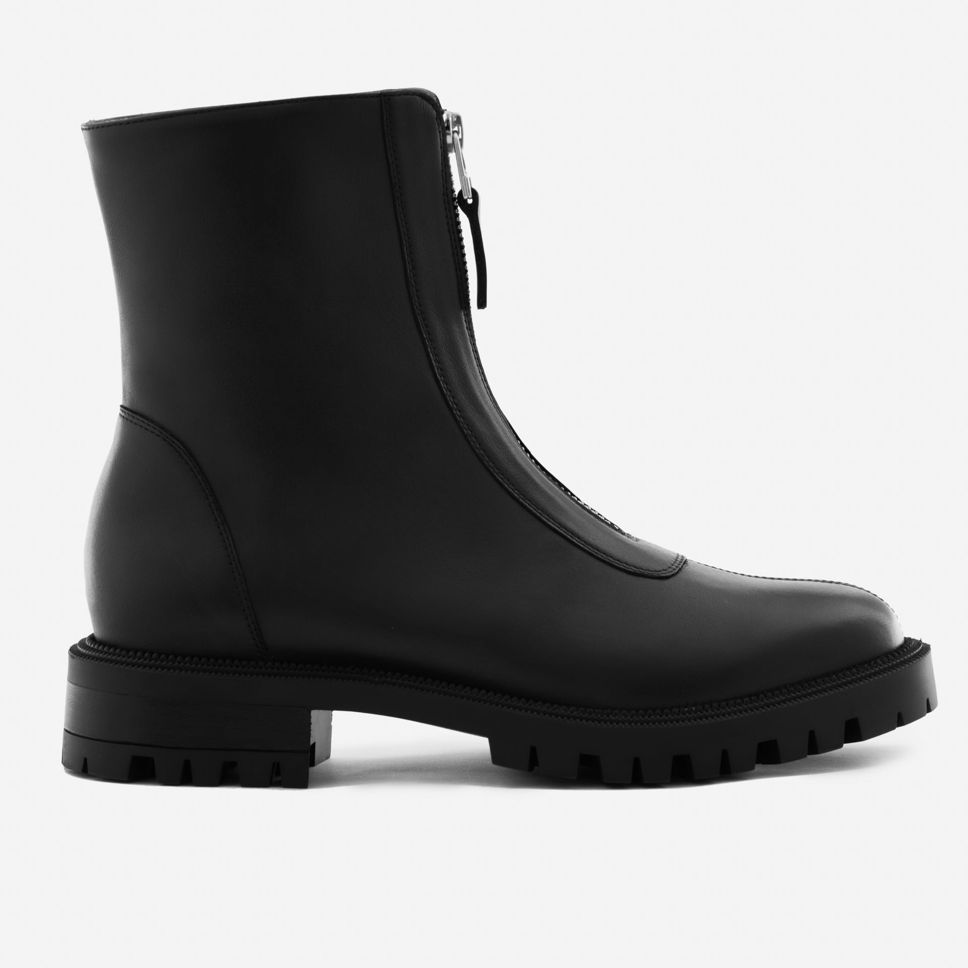 Women's Jenna Leather Zip-Up Boots