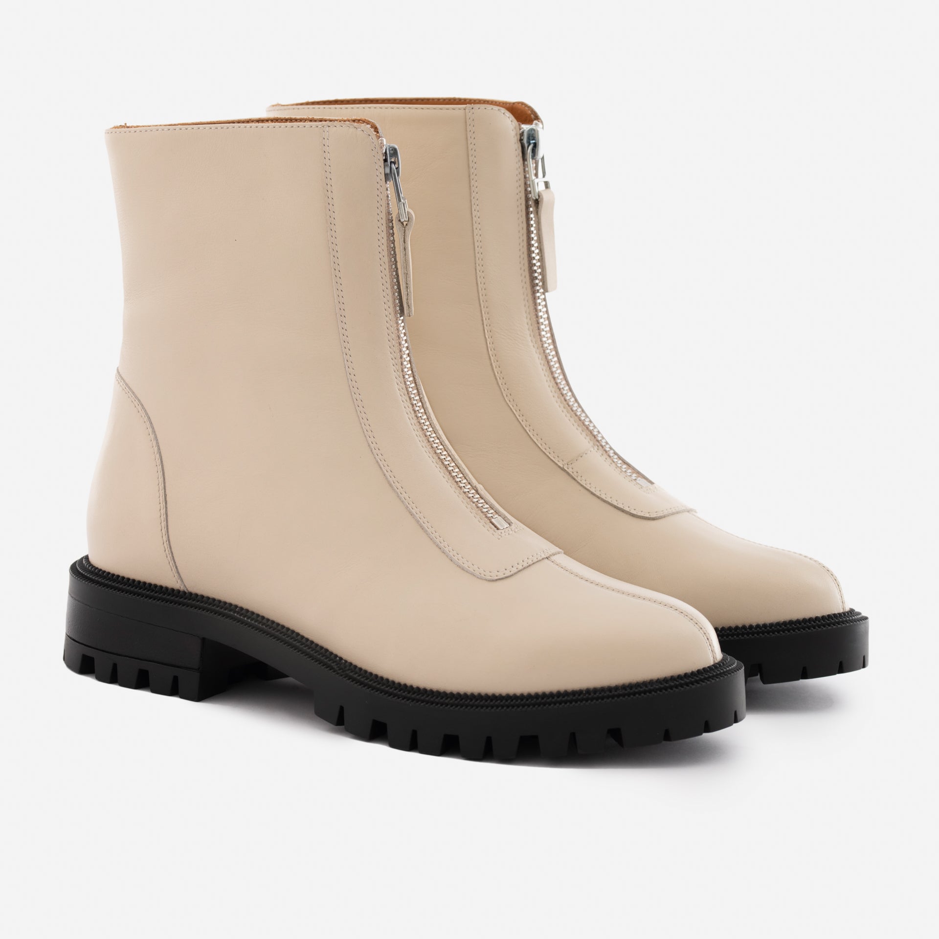Women's Jenna Leather Zip-Up Boots