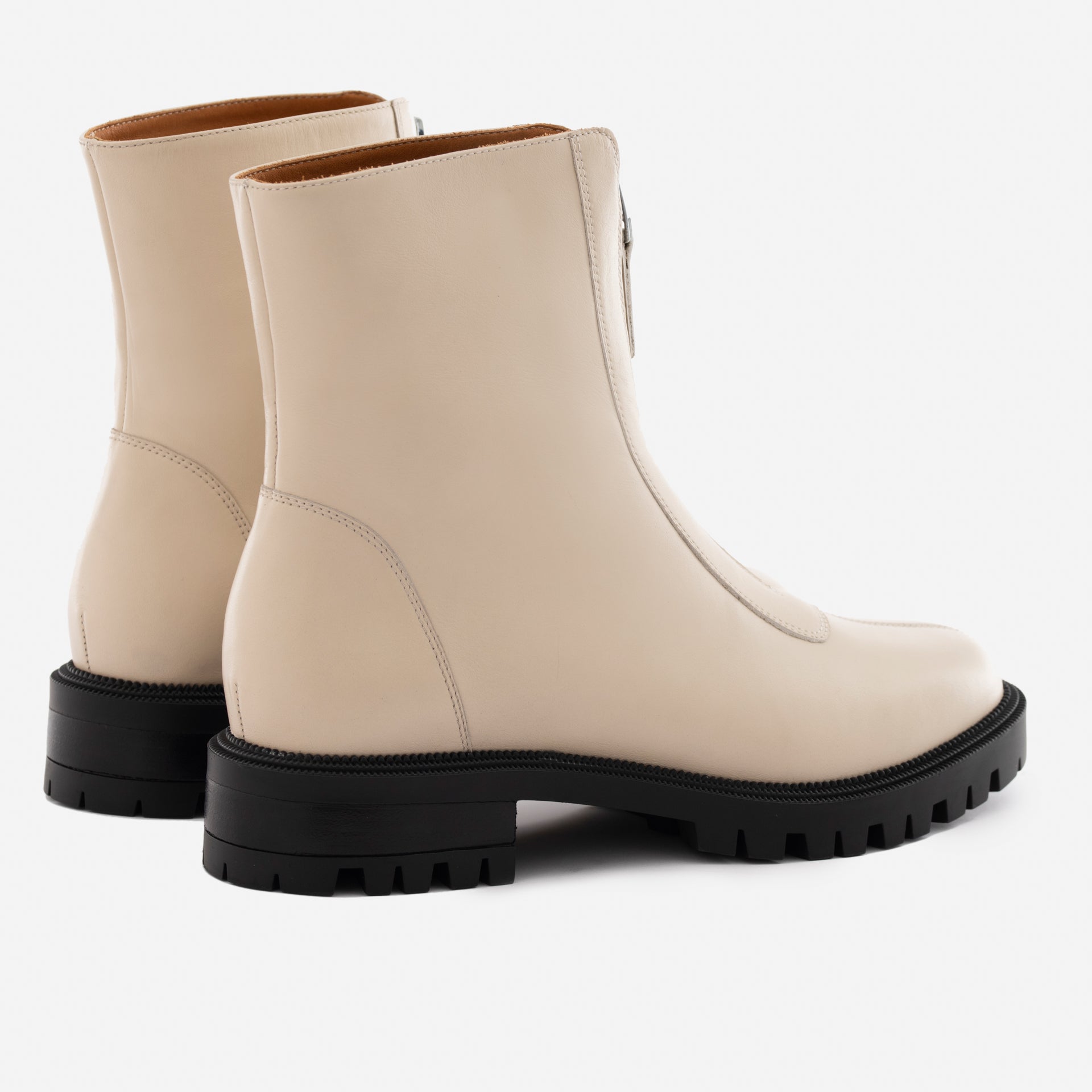 Women's Jenna Leather Zip-Up Boots
