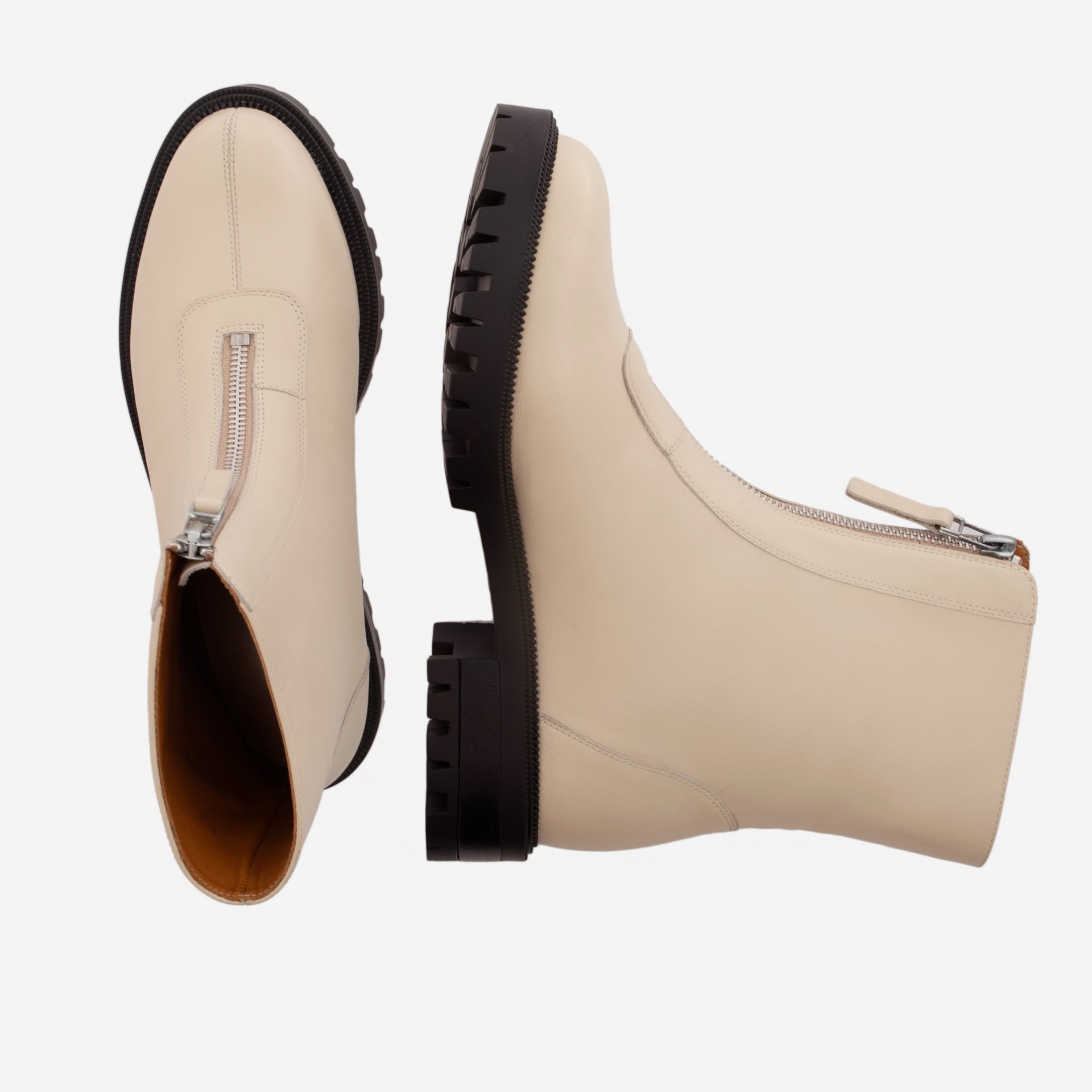 Women's Jenna Leather Zip-Up Boots