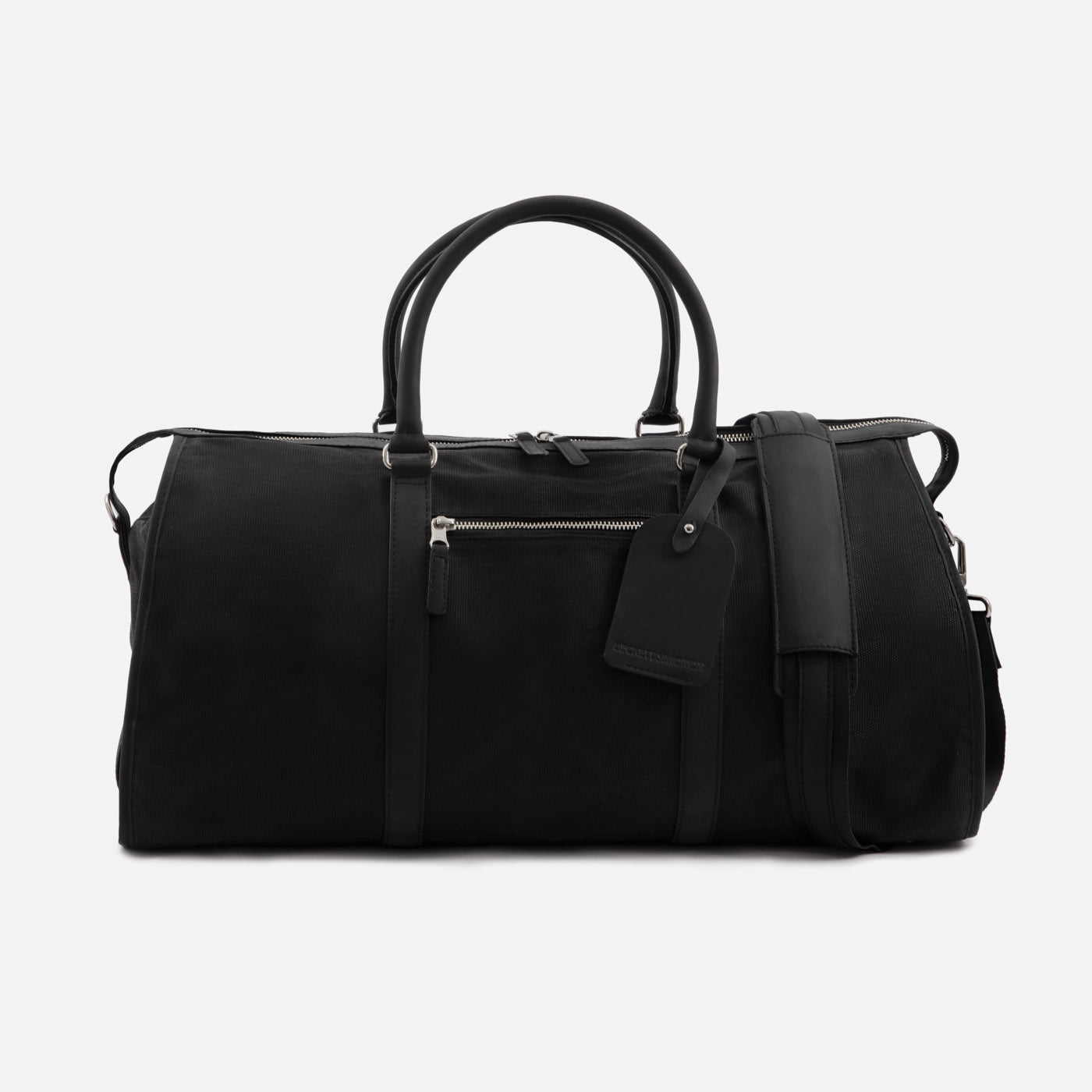 Men's Waxed Canvas Weekender Bag with Leather Accents