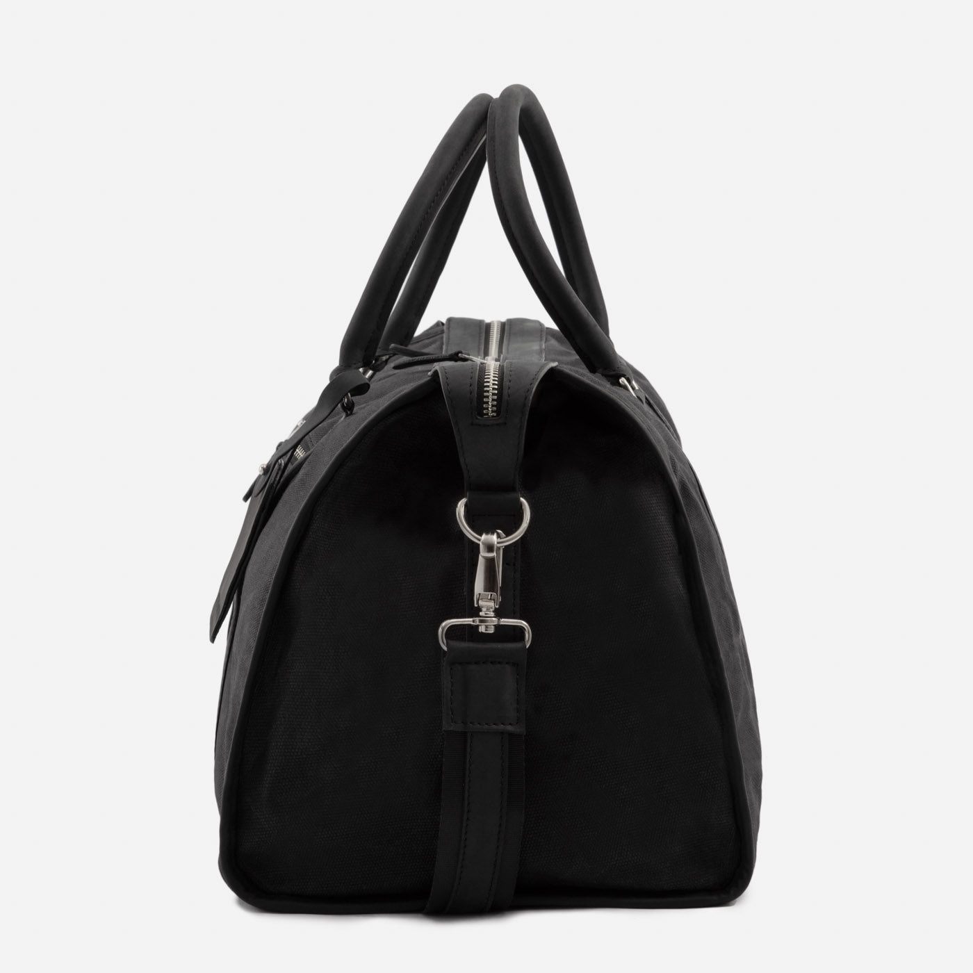 Men's Waxed Canvas Weekender Bag with Leather Accents