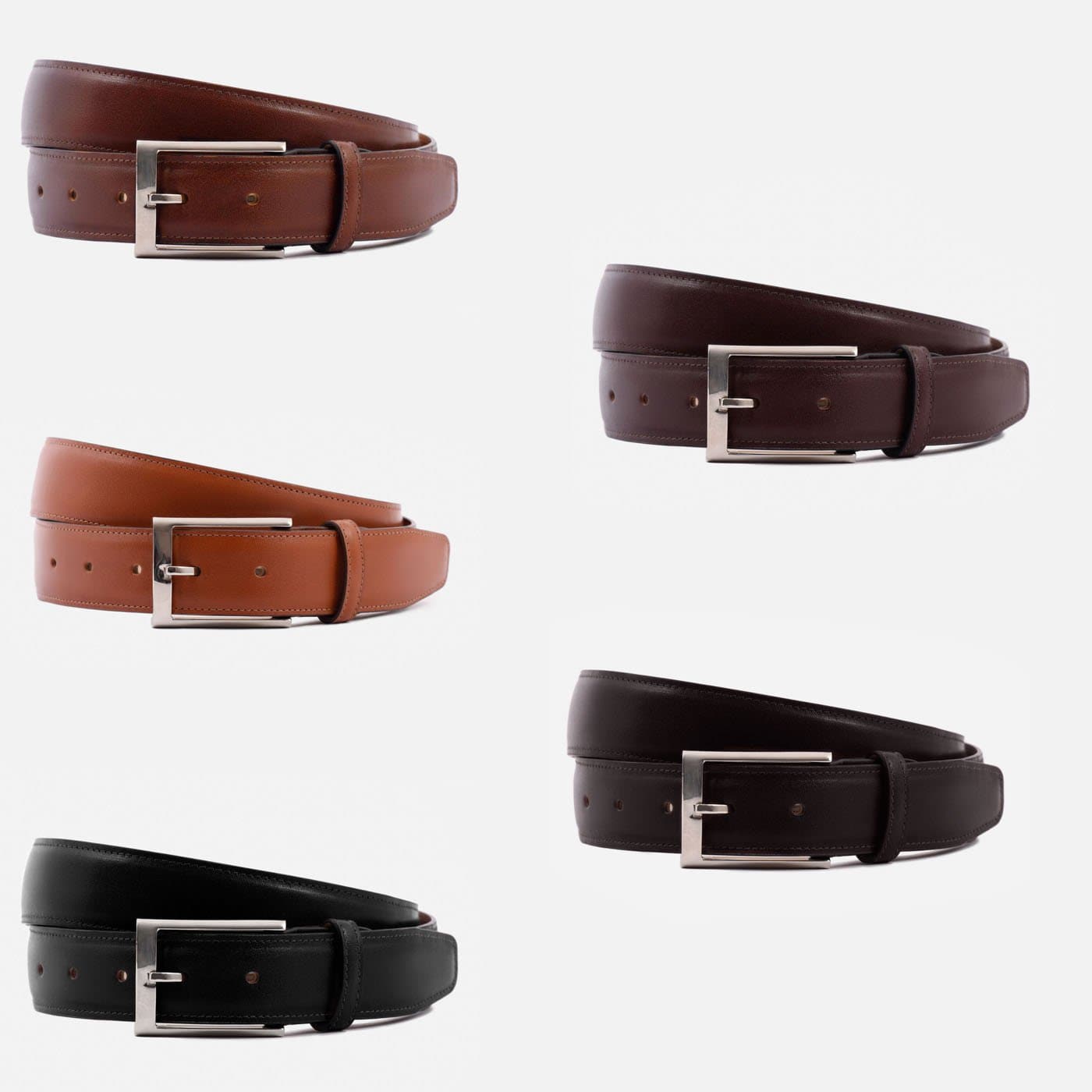 5-Pack Men's Belts by Nelson