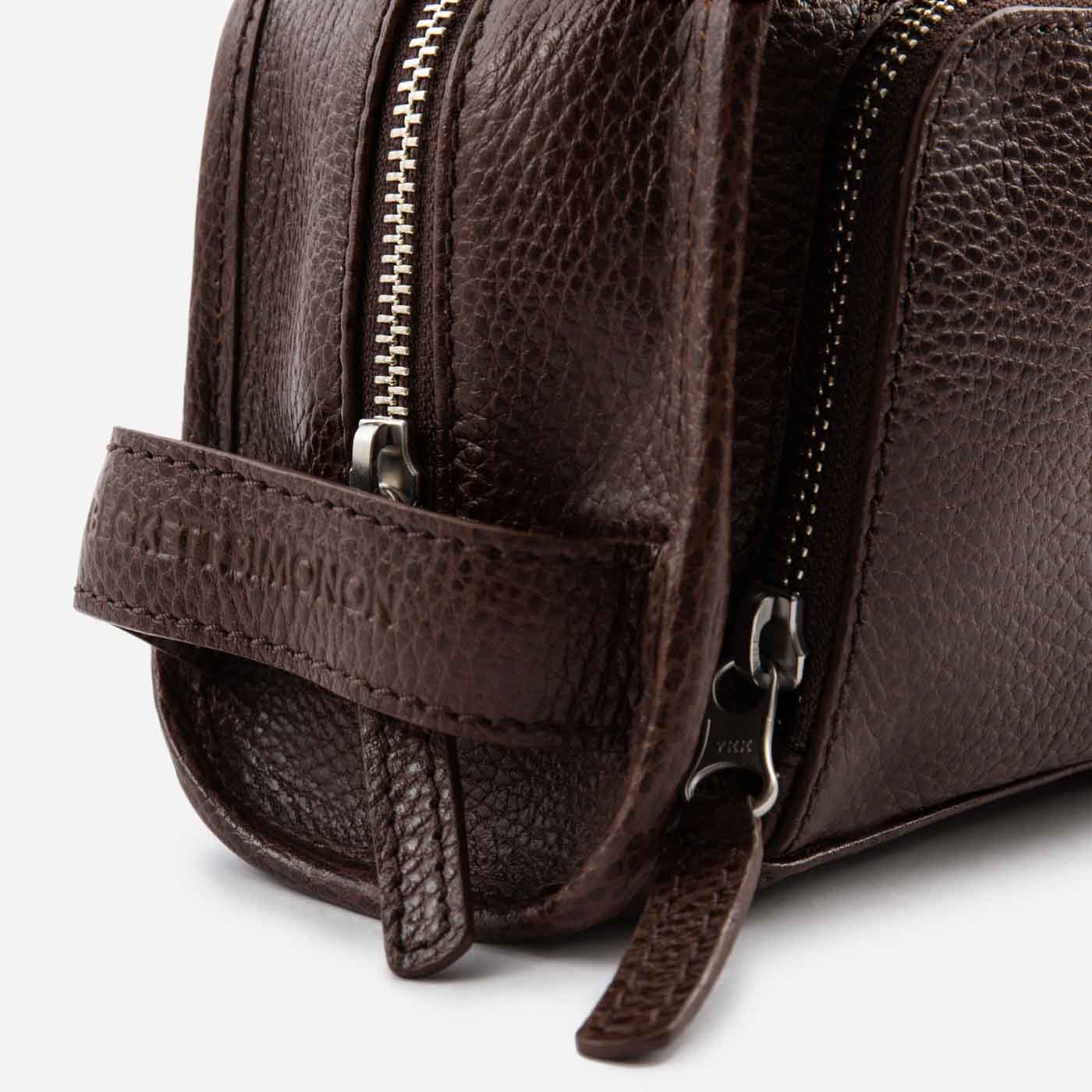 Men's Pebbled Leather Dopp Kit