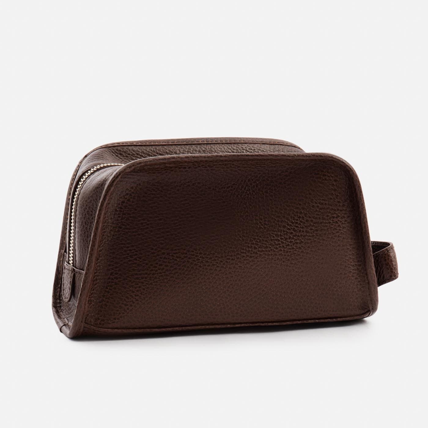 Men's Pebbled Leather Dopp Kit