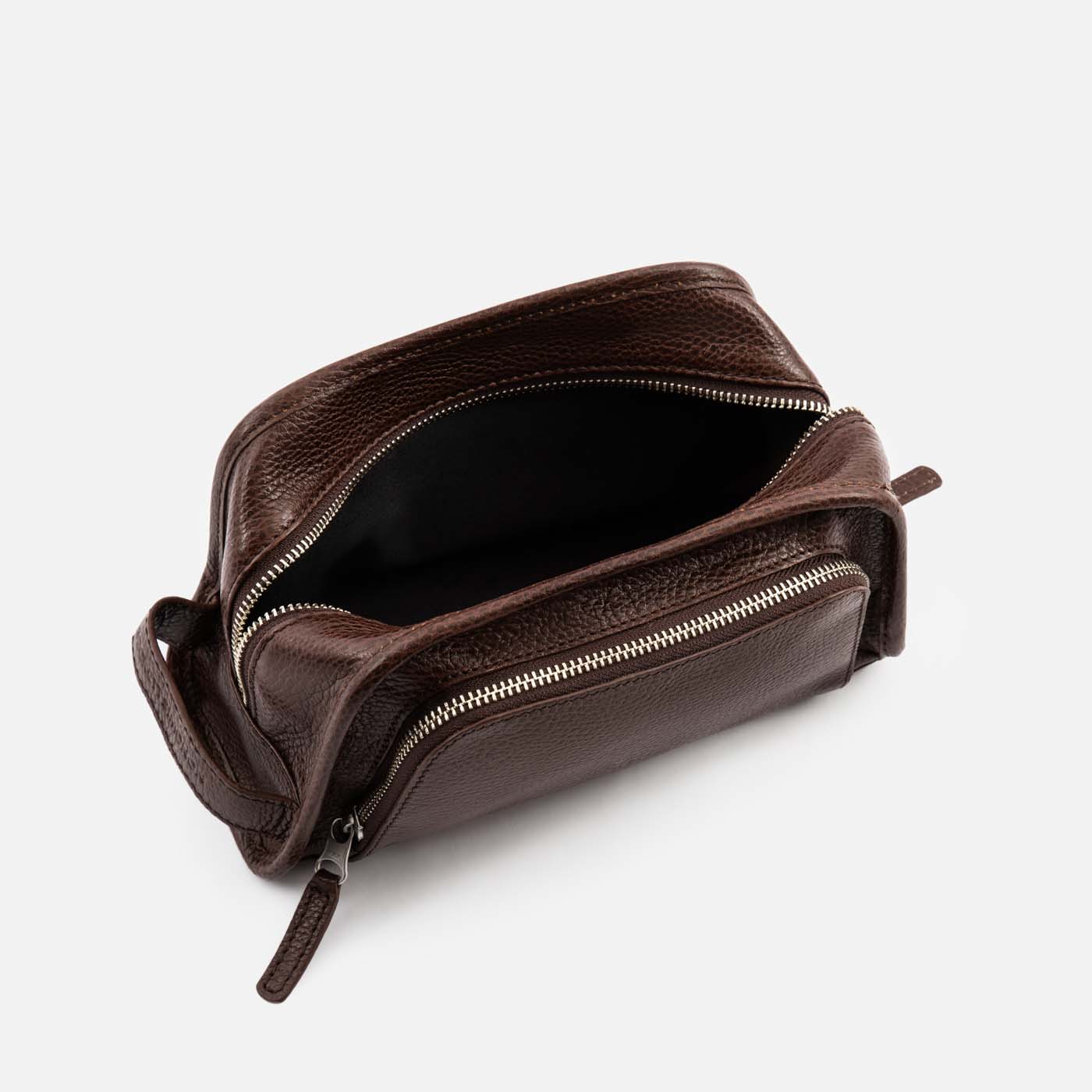 Men's Pebbled Leather Dopp Kit