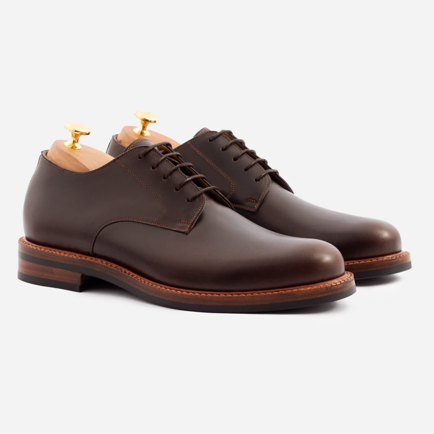 Men's Dunham Pull-Up Leather Derbies