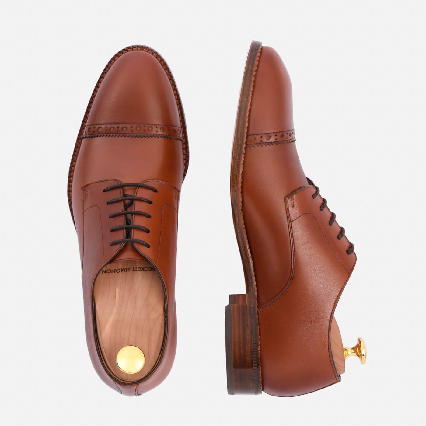 Men's Norman Cap Toe Derby Dress Shoes