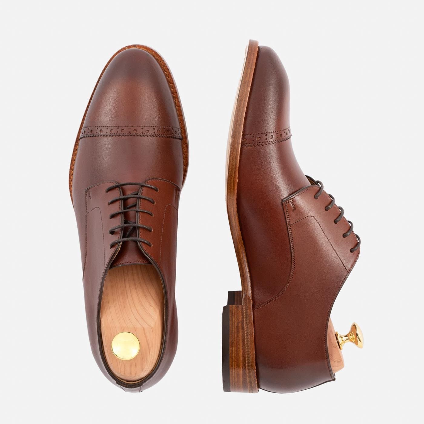 Men's Norman Cap Toe Derby Dress Shoes