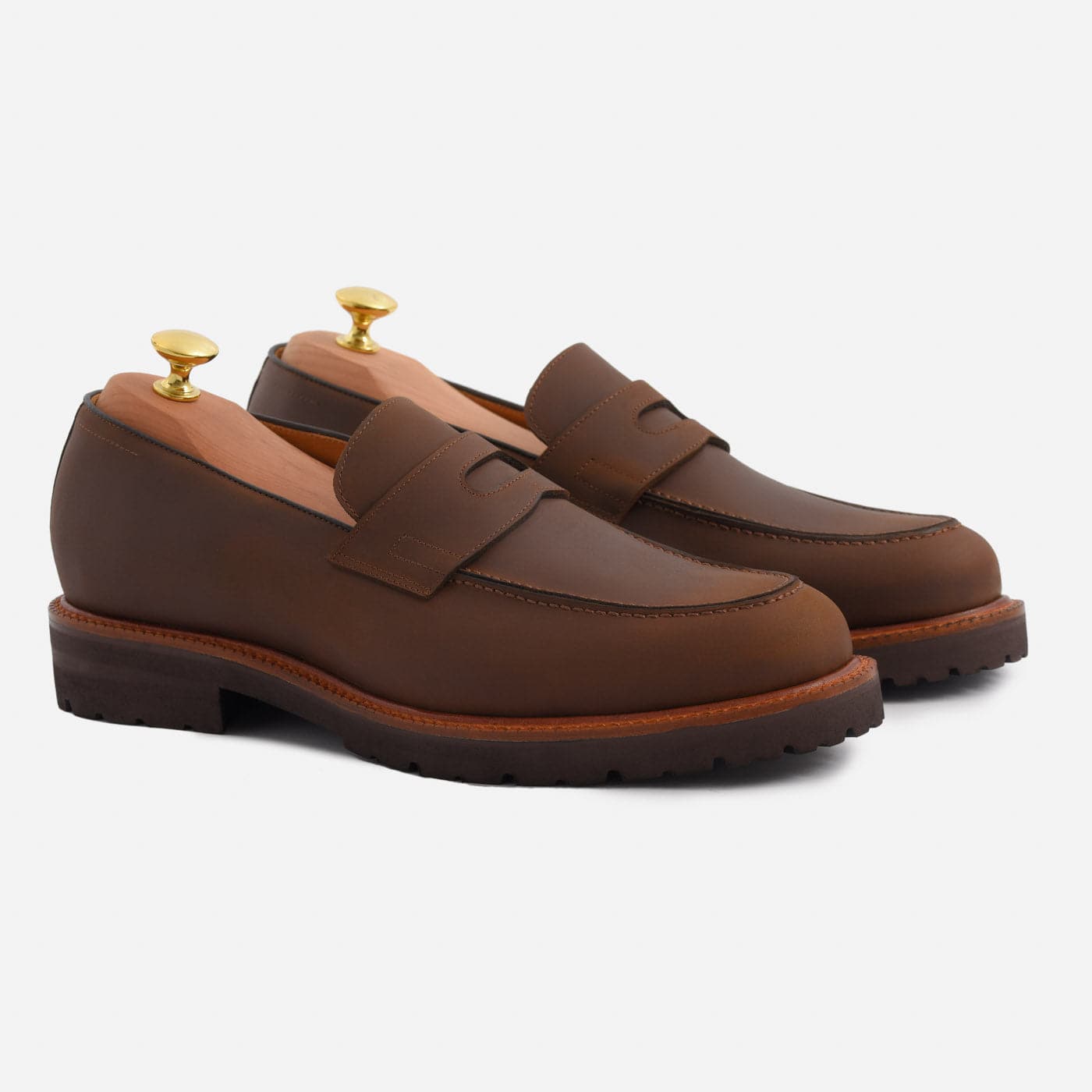 Men's Fuentes Leather Loafers - Easy Pull-On Style