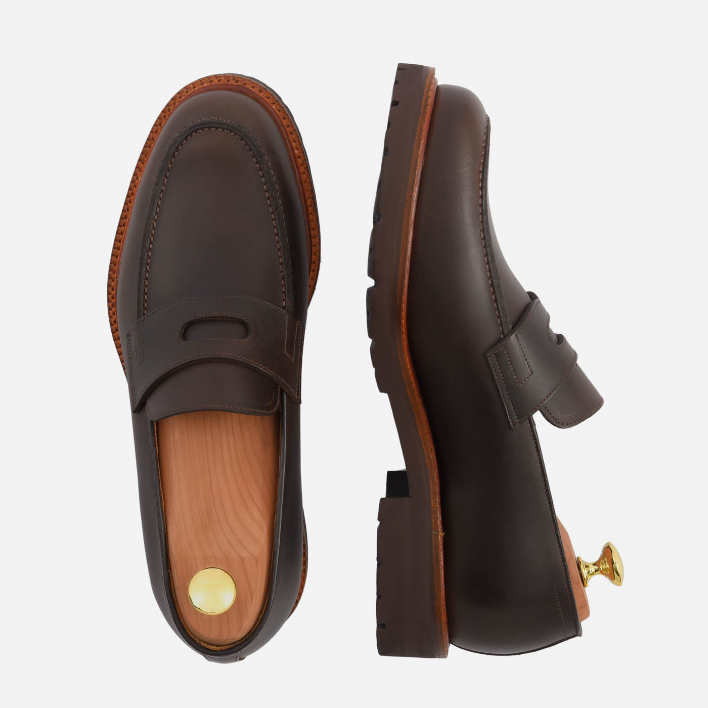 Men's Fuentes Leather Loafers - Easy Pull-On Style