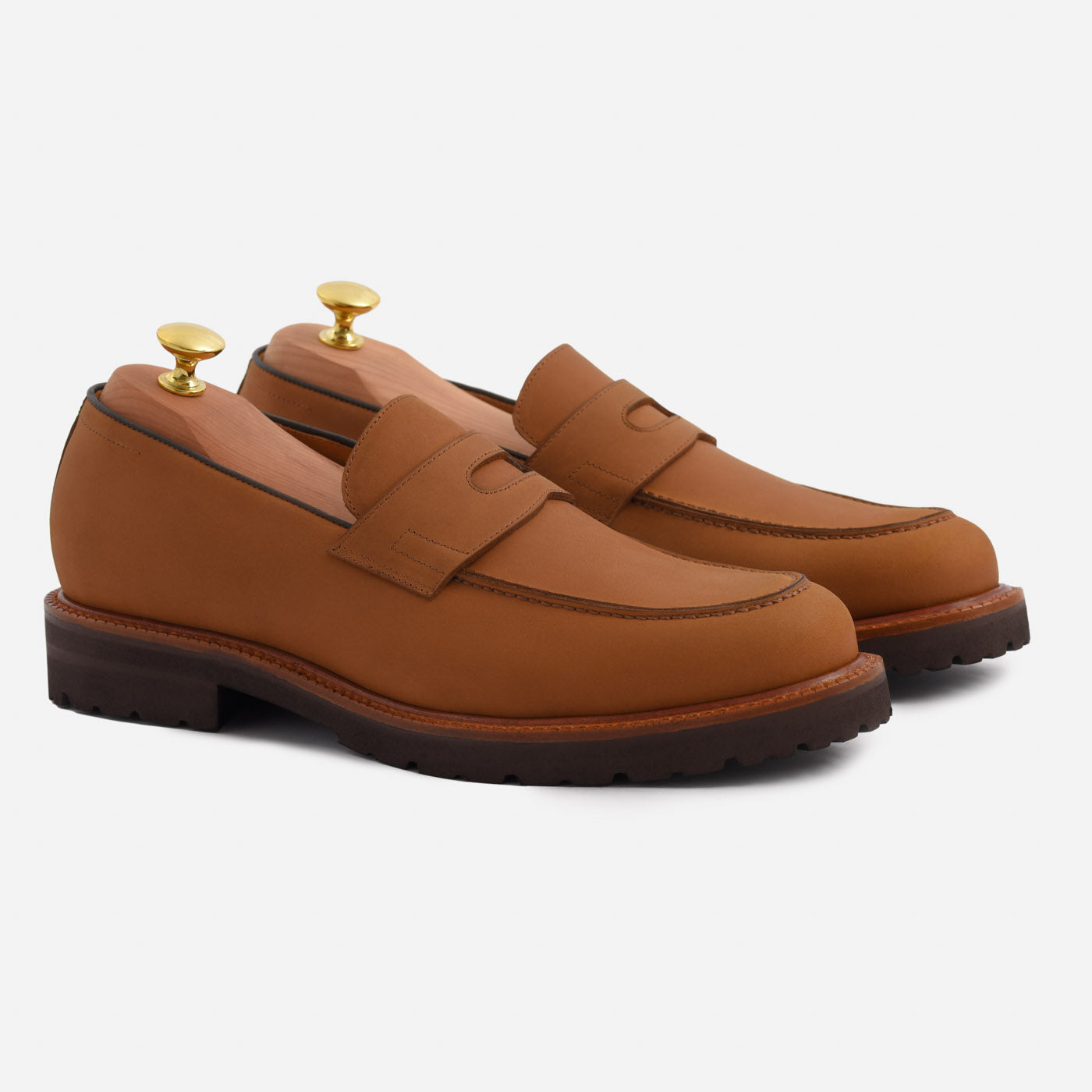 Men's Fuentes Leather Loafers - Easy Pull-On Style