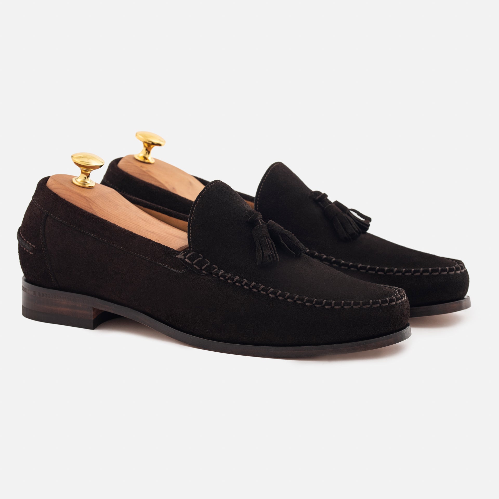 Men's Water-Repellent Suede Tassel Loafers