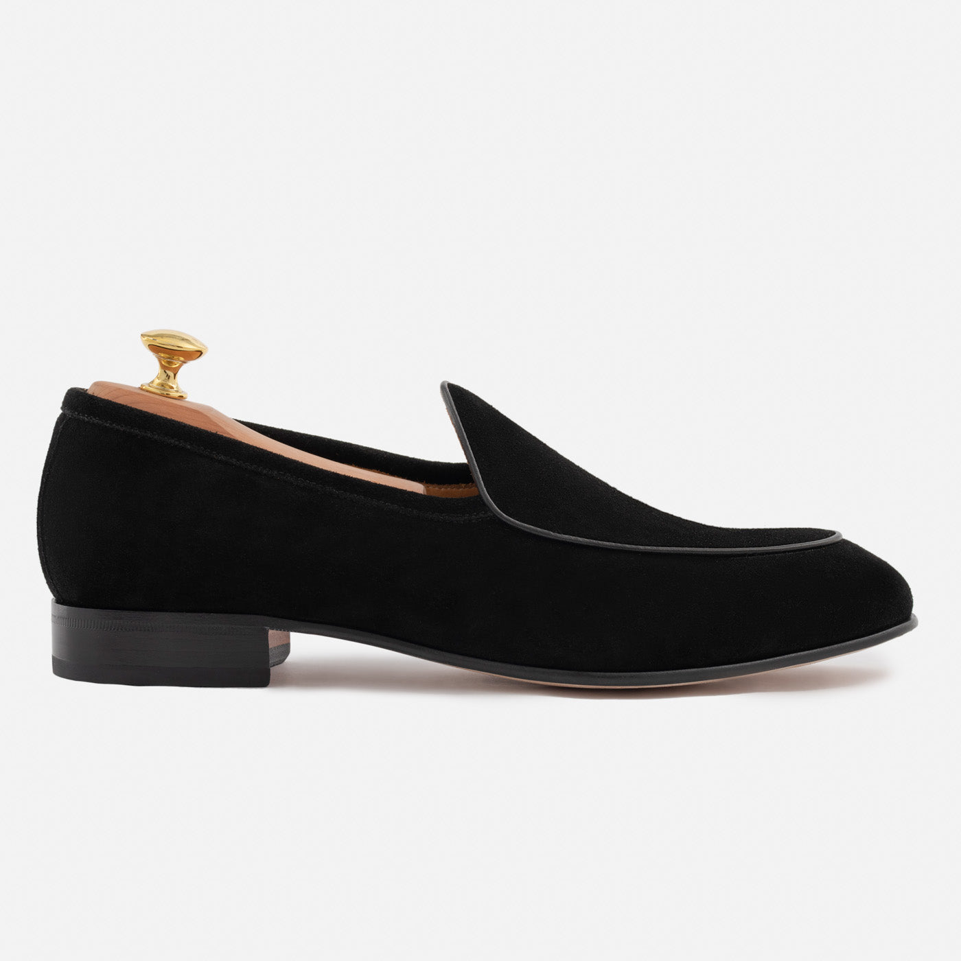 Men's Suede Belgian Loafers by Vincent