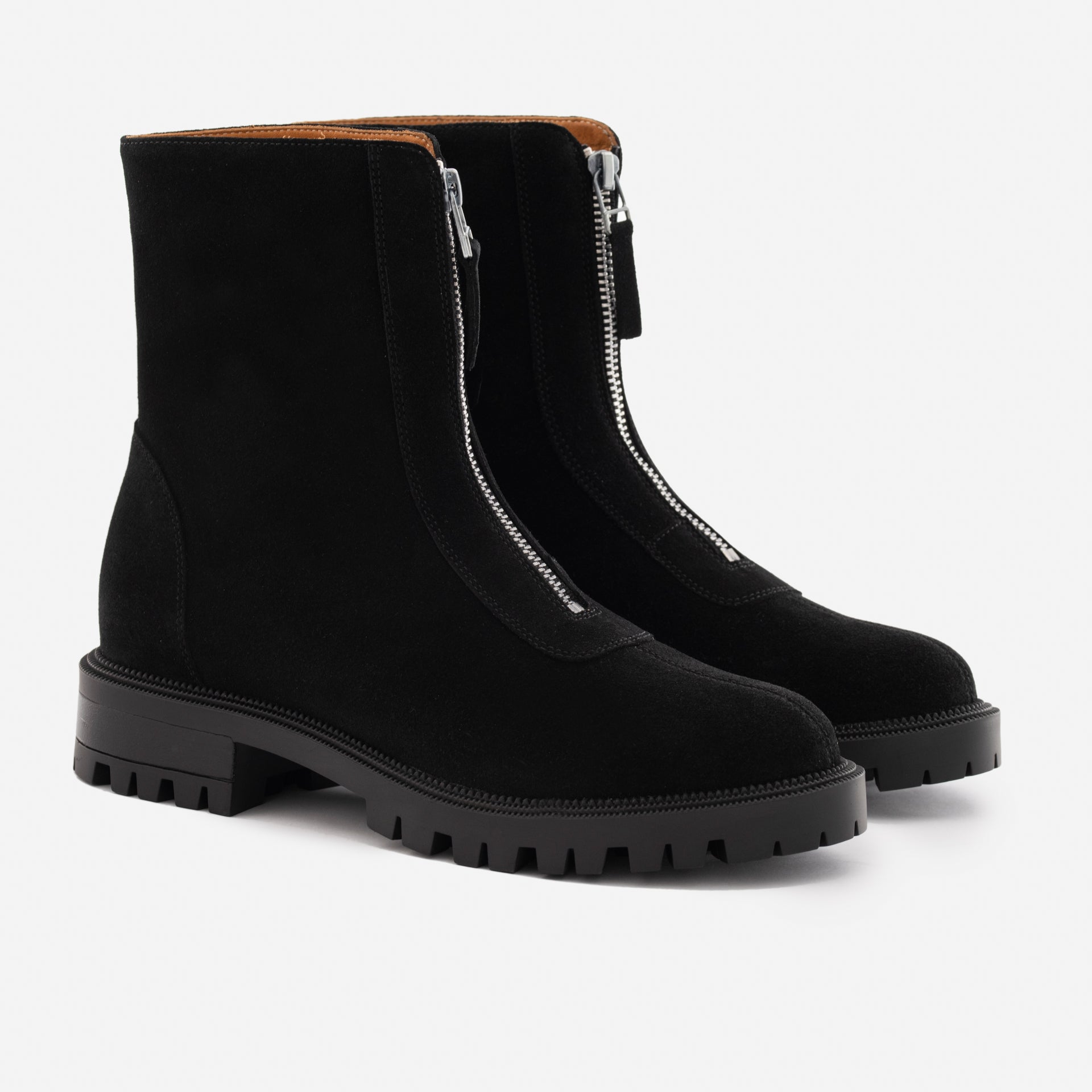 Women's Water-Repellent Suede Zip-Up Boots by Jenna