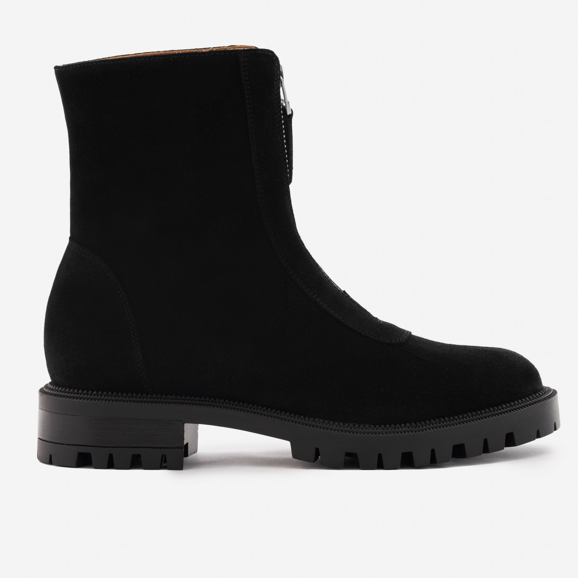 Women's Water-Repellent Suede Zip-Up Boots by Jenna