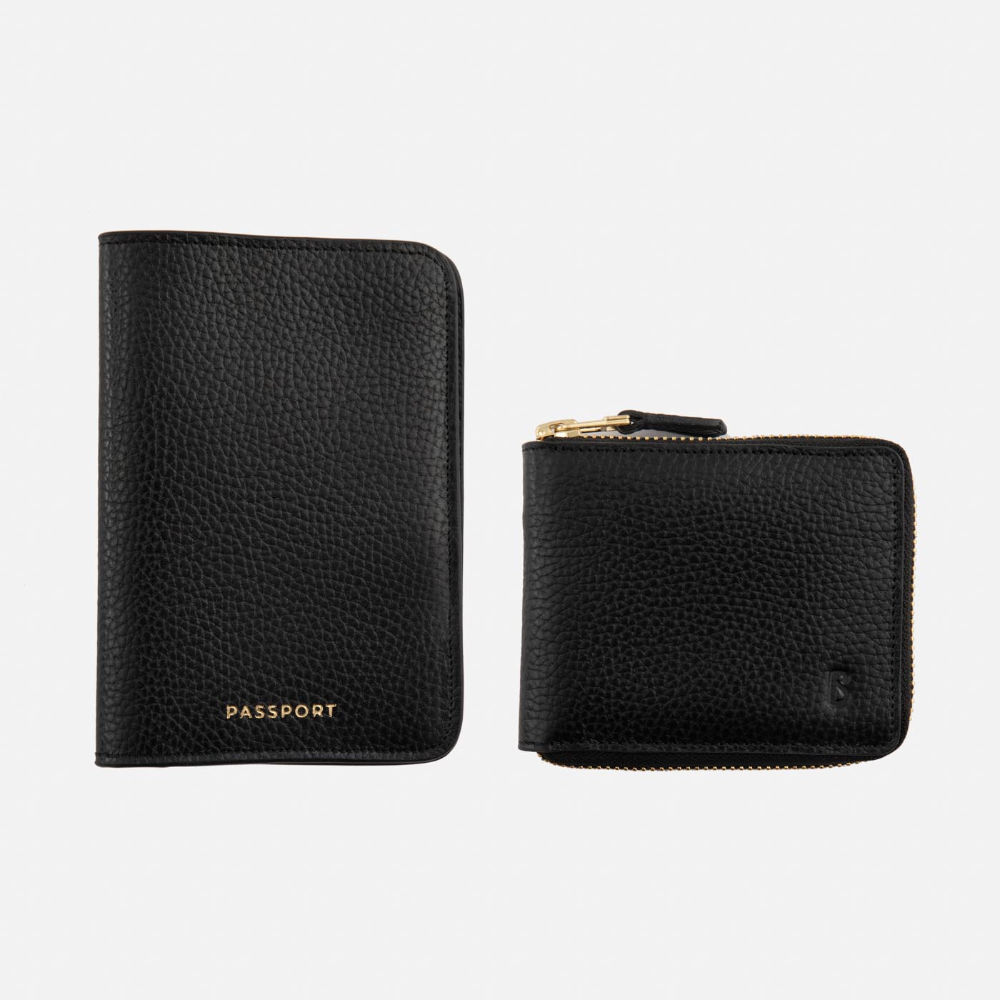 Women's Leather Wallet & Passport Holder Set