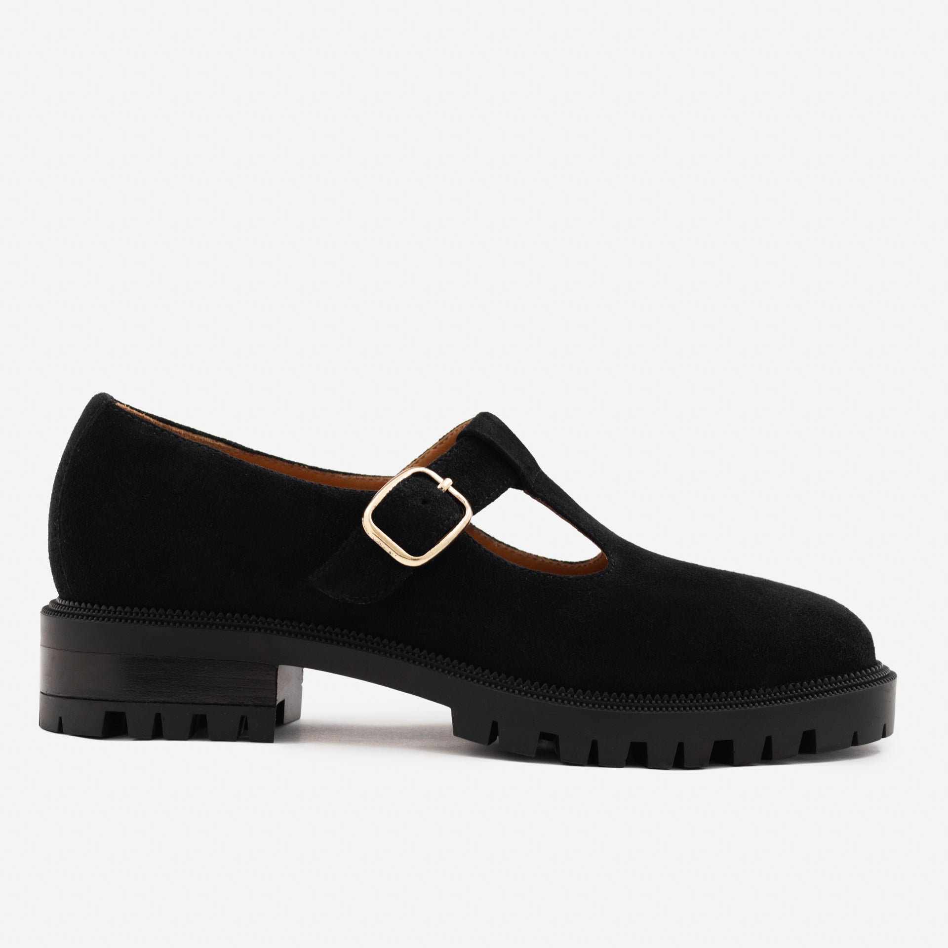 Water-Repellent Suede Mary Jane Shoes by Eloise