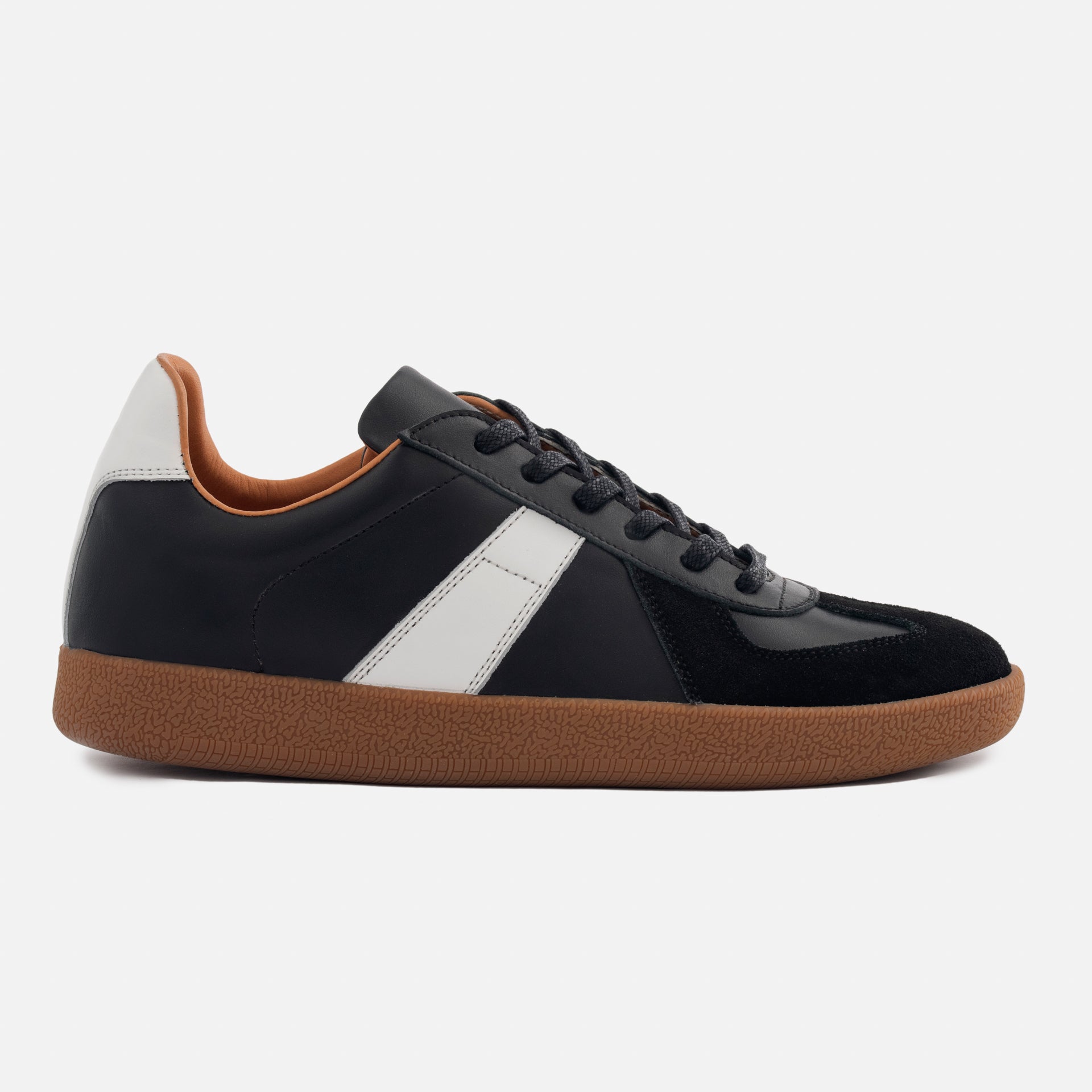 Women's Leather & Suede Morgen Trainers - Gum Sole
