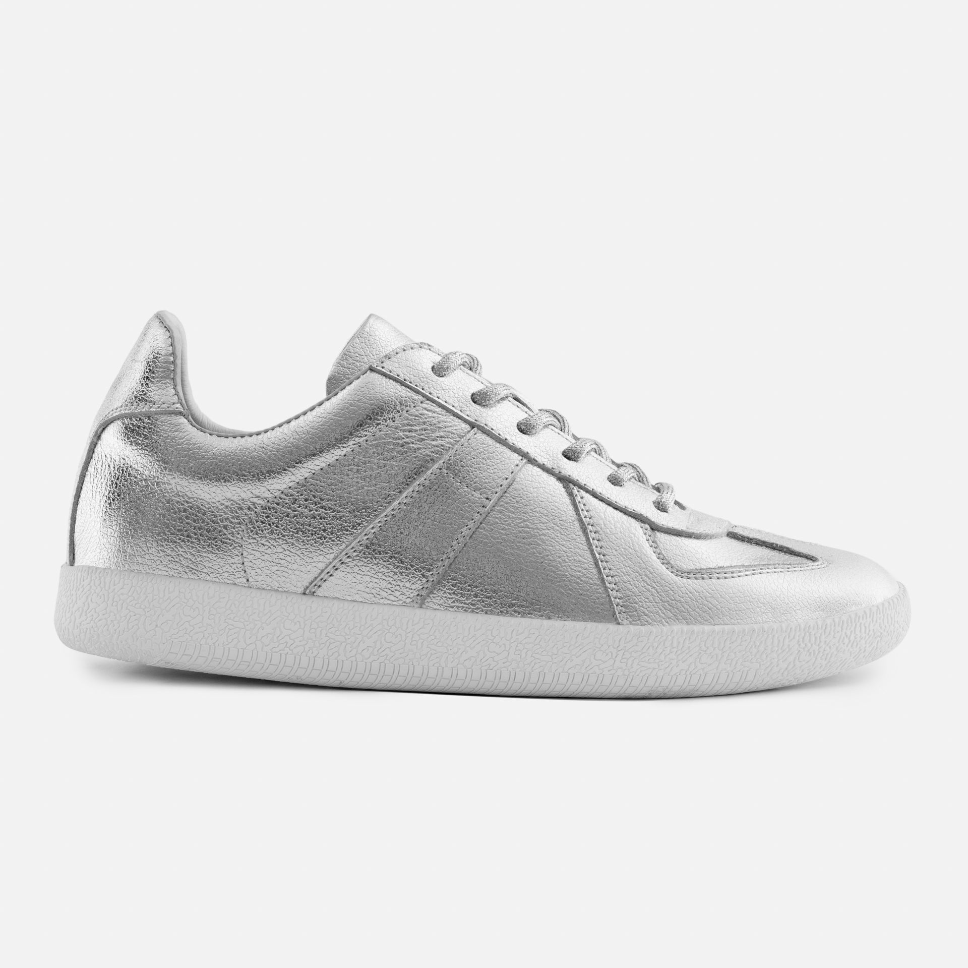 Women's Metallic Leather Morgen Trainers
