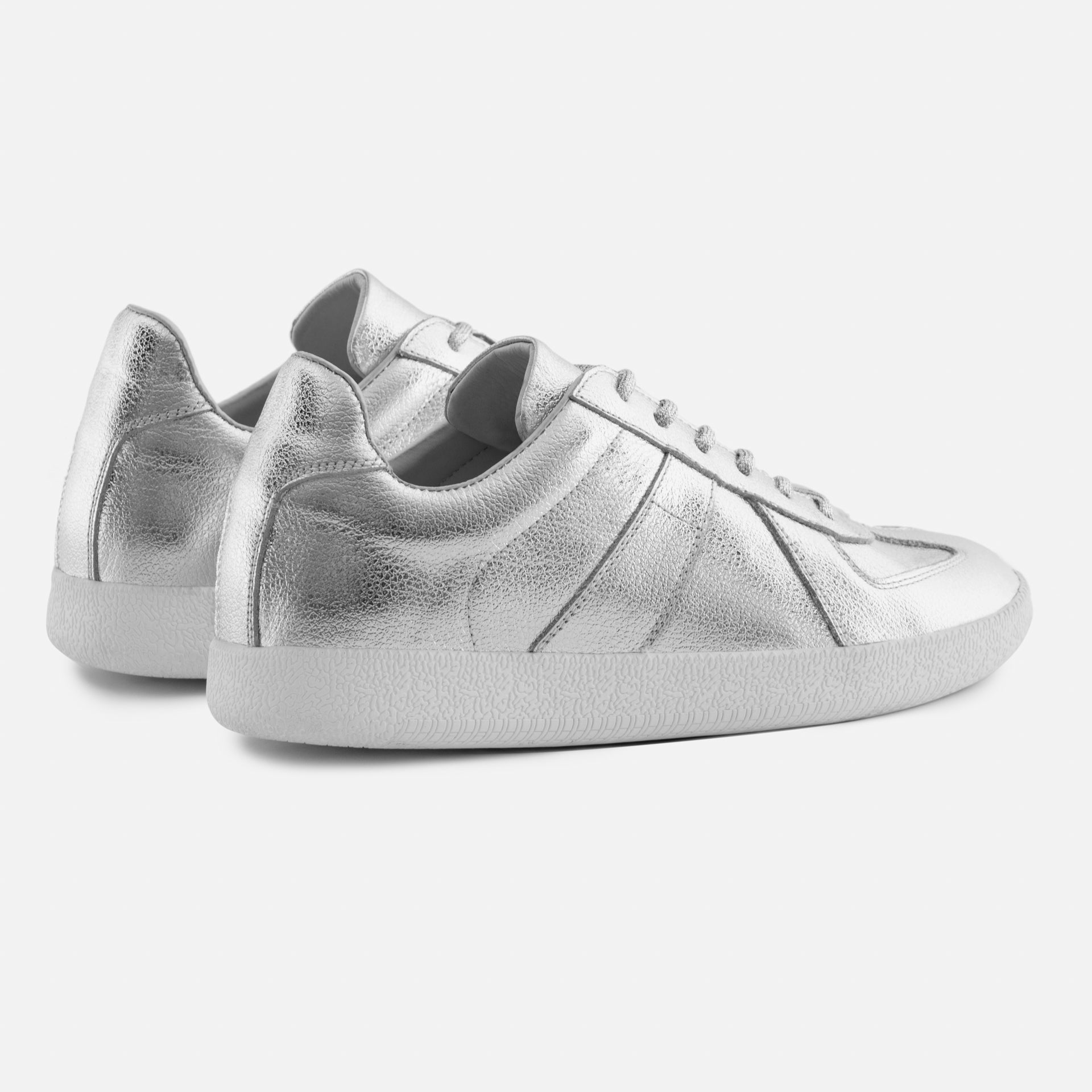 Women's Metallic Leather Morgen Trainers