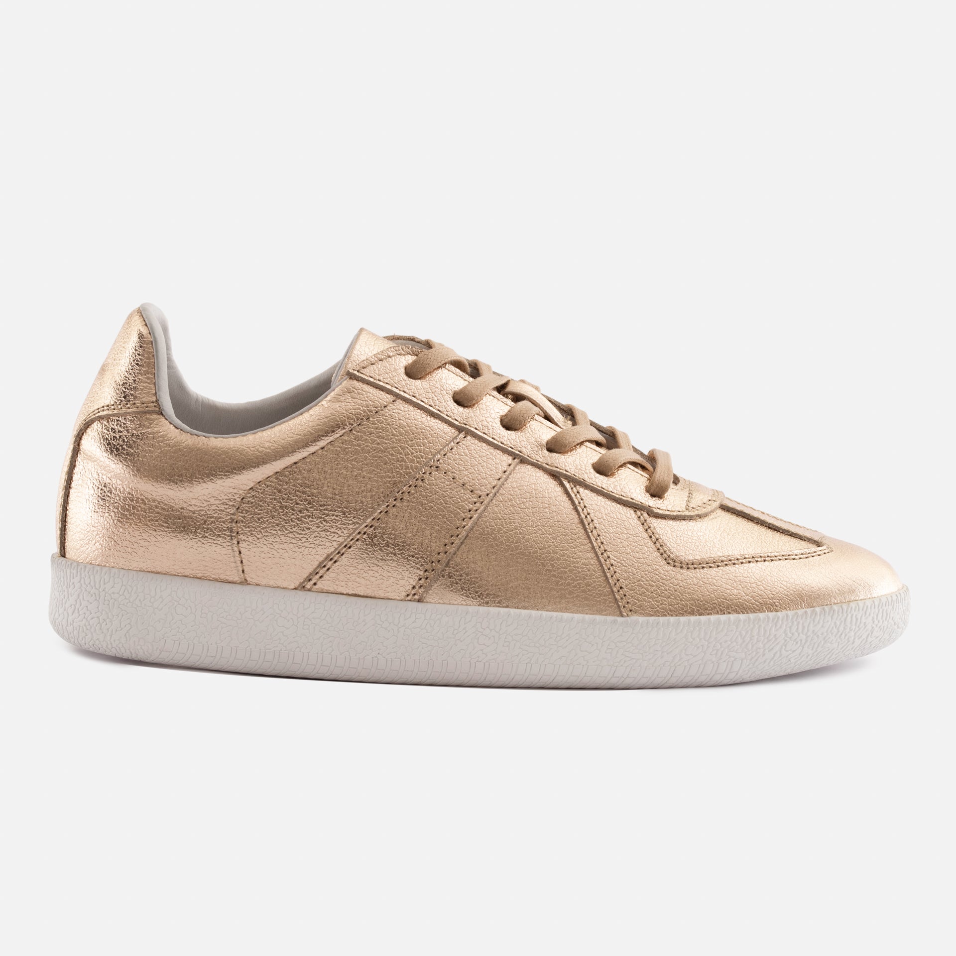 Women's Metallic Leather Morgen Trainers