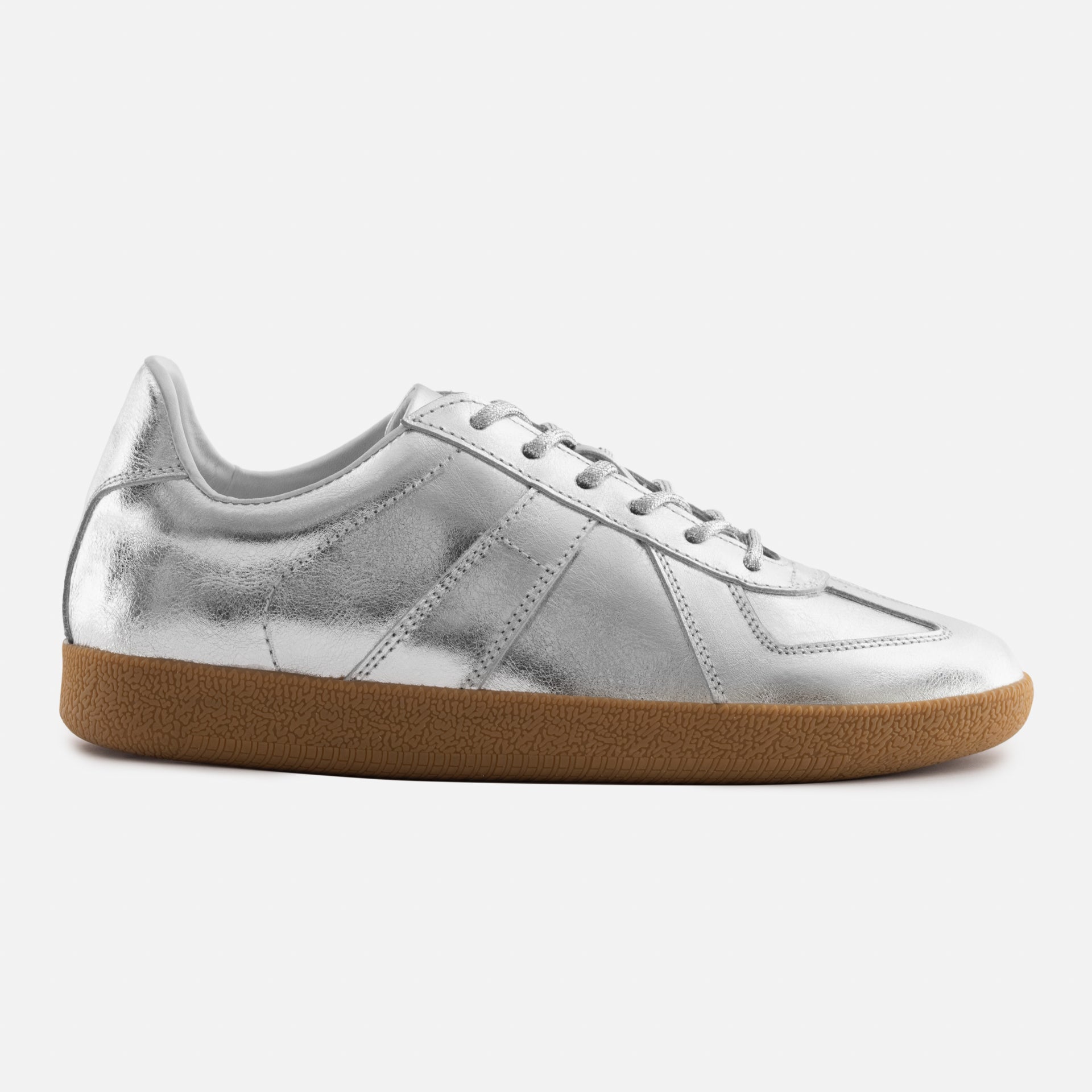 Women's Metallic Leather Morgen Trainers