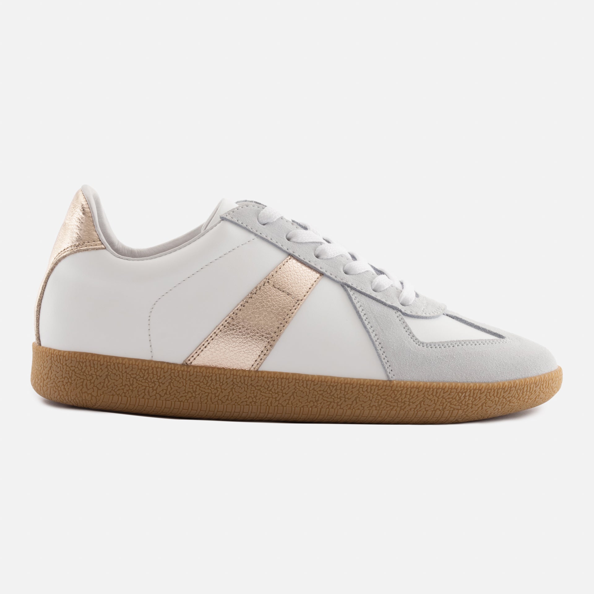 Women's Metallic Leather & Suede Morgen Trainers