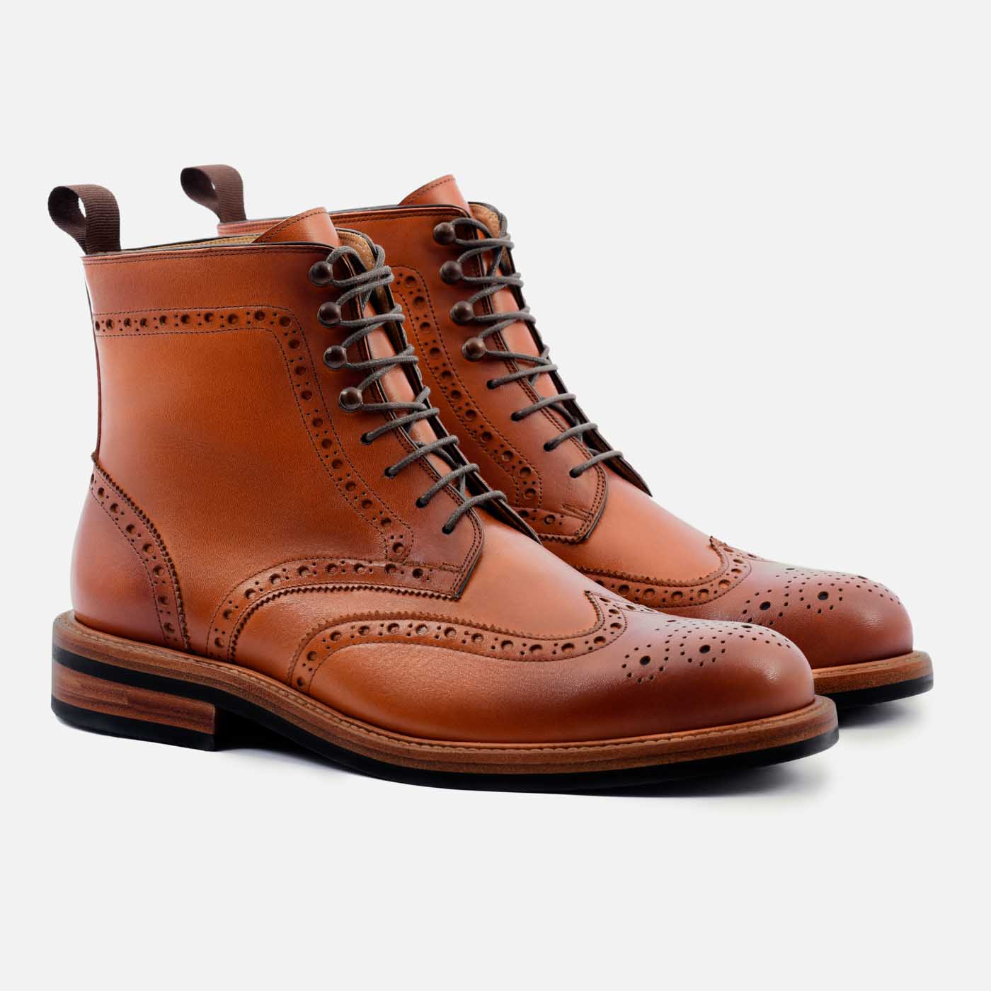 Nolan Men's Brogue Leather Boots
