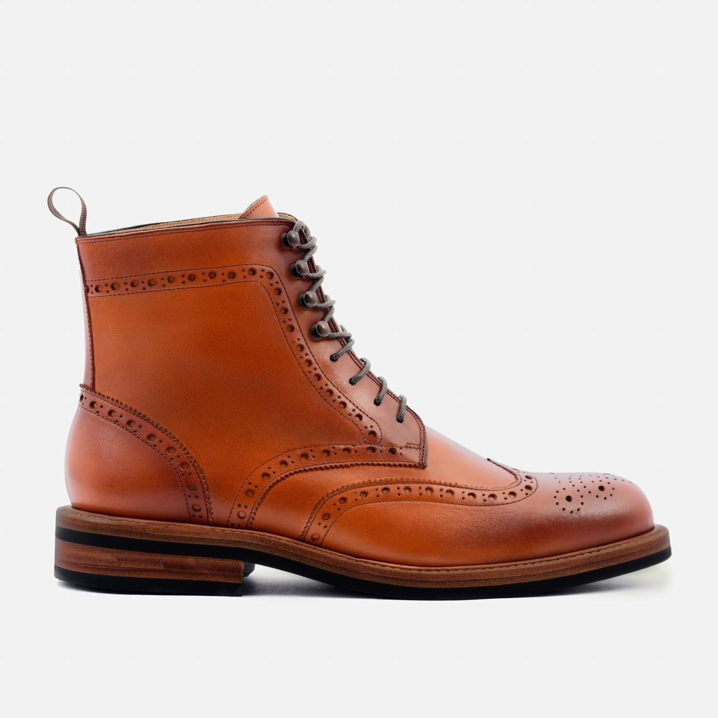 Nolan Men's Brogue Leather Boots
