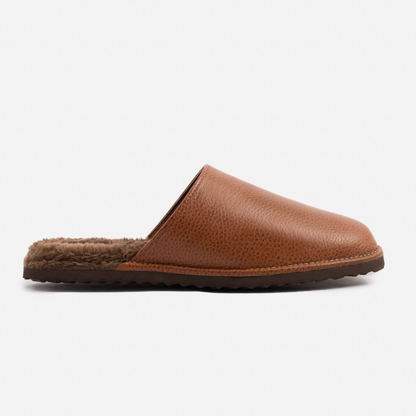 Men's Pebbled Leather Jones Slippers