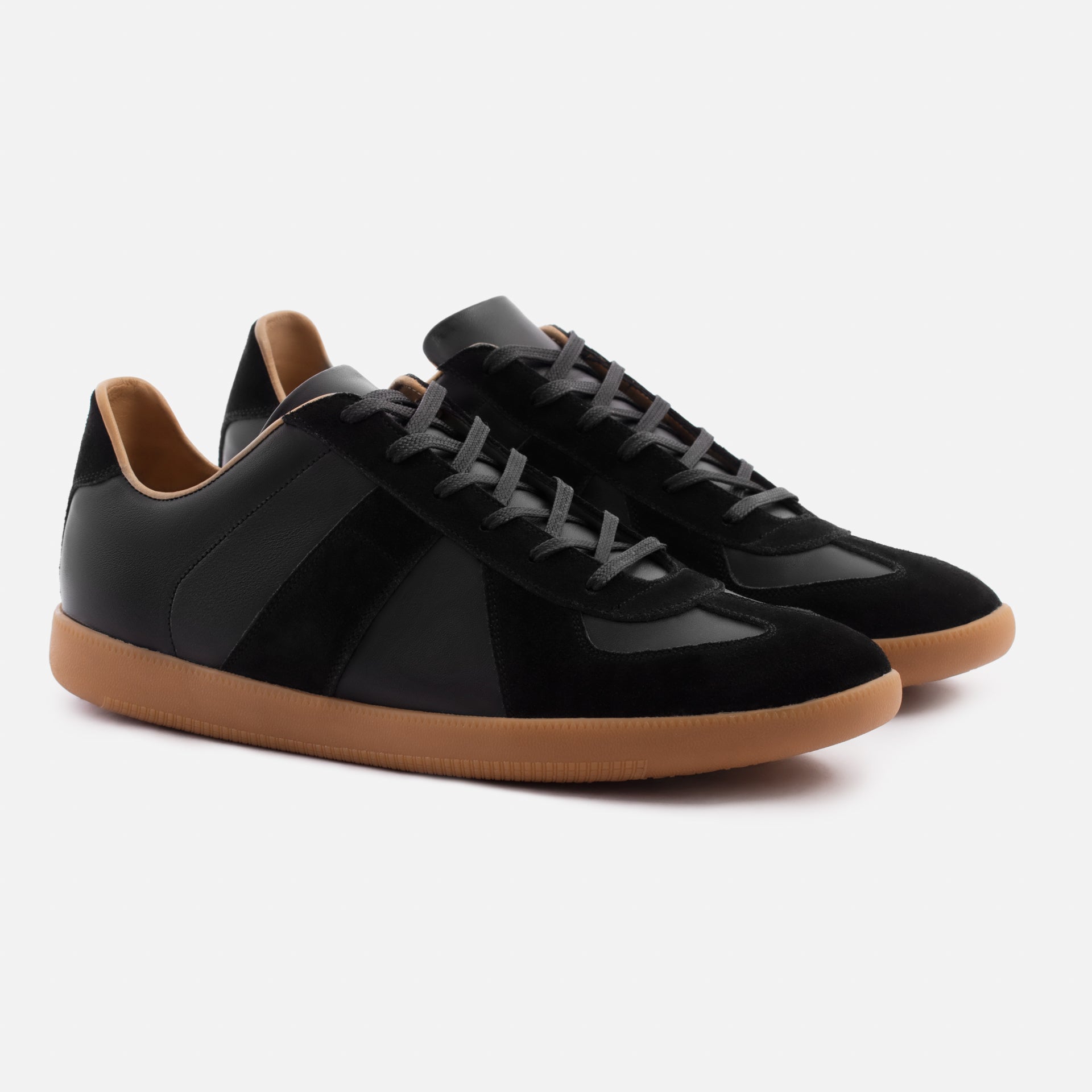 Men's Morgen Leather & Suede Trainers with Gum Sole
