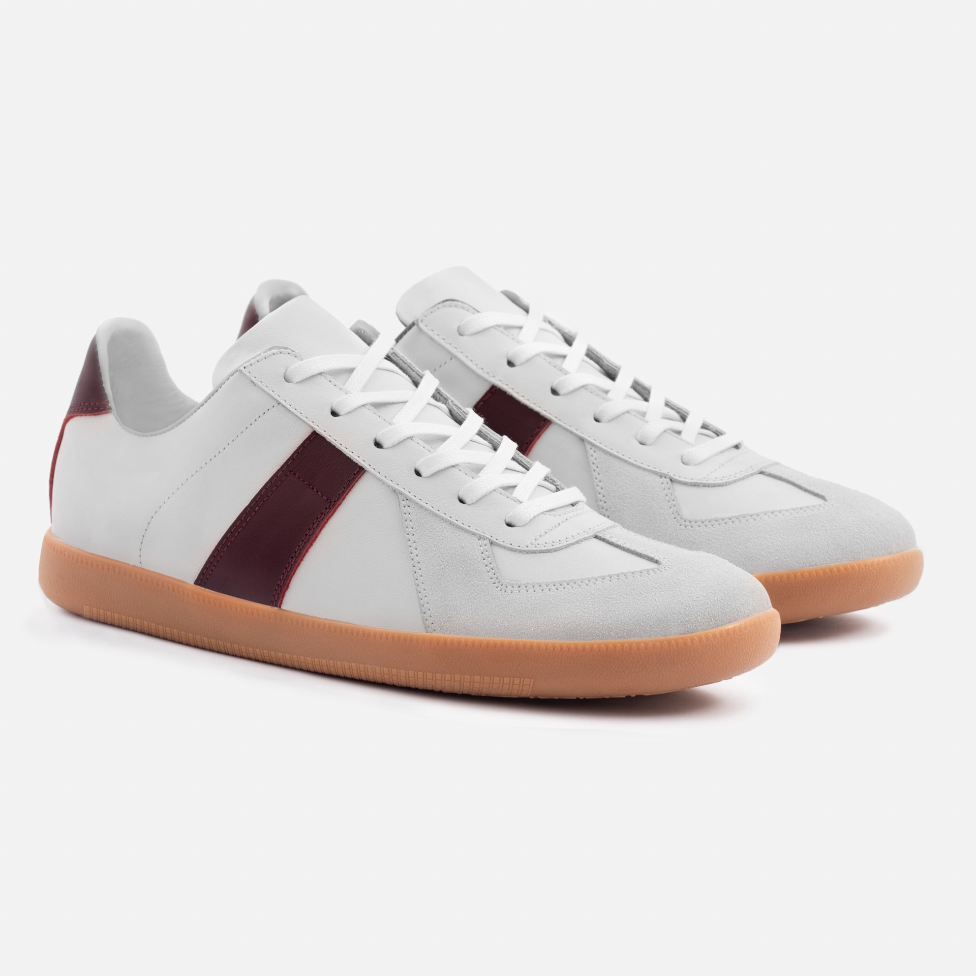 Men's Morgen Leather & Suede Trainers with Gum Sole