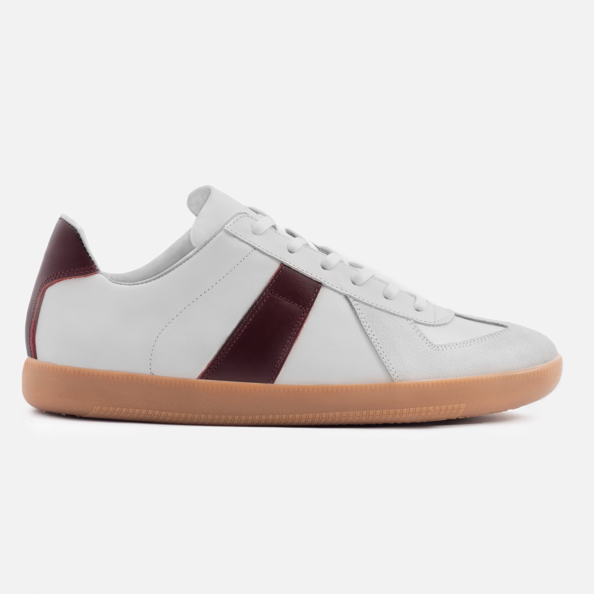 Men's Morgen Leather & Suede Trainers with Gum Sole