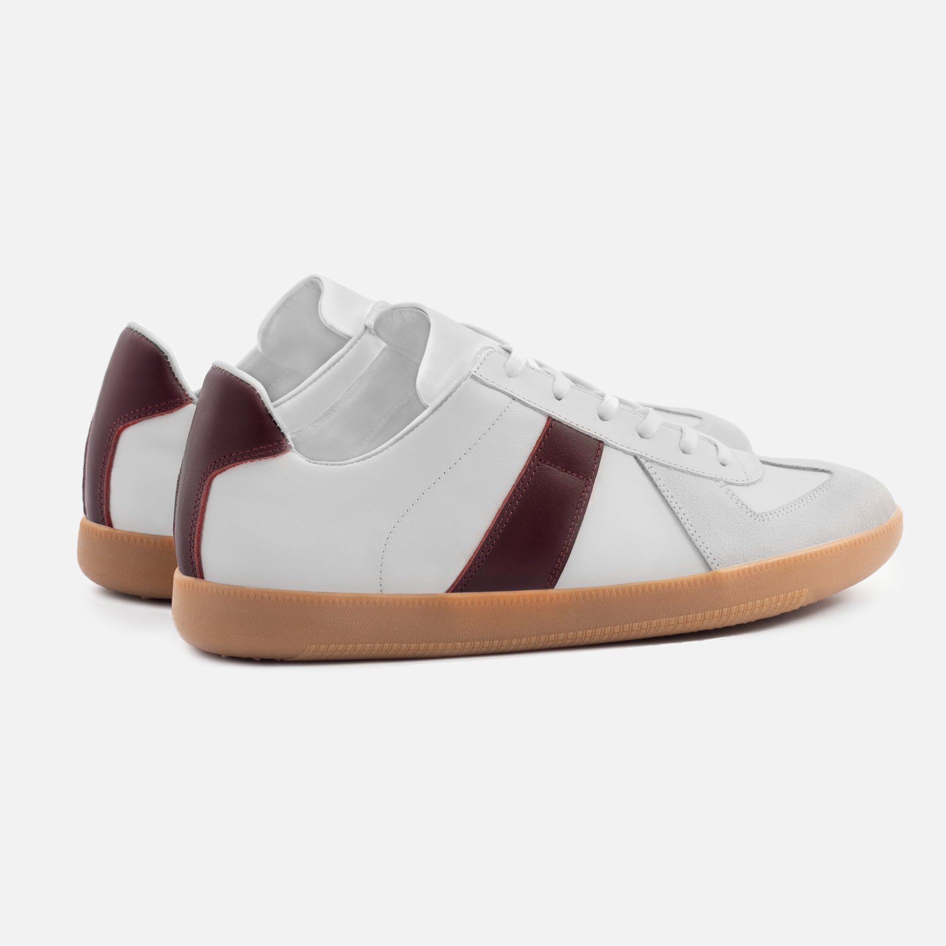 Men's Morgen Leather & Suede Trainers with Gum Sole