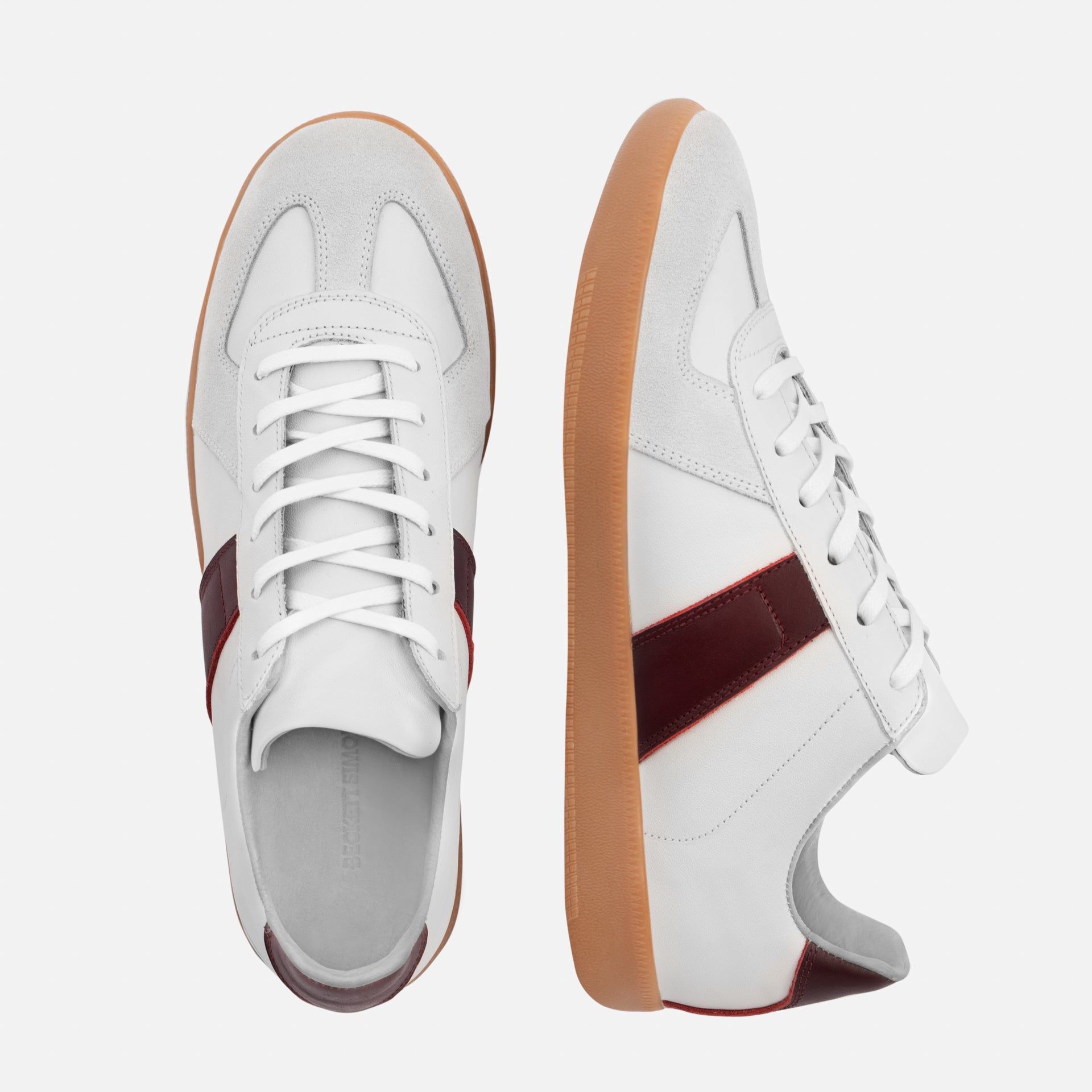 Men's Morgen Leather & Suede Trainers with Gum Sole