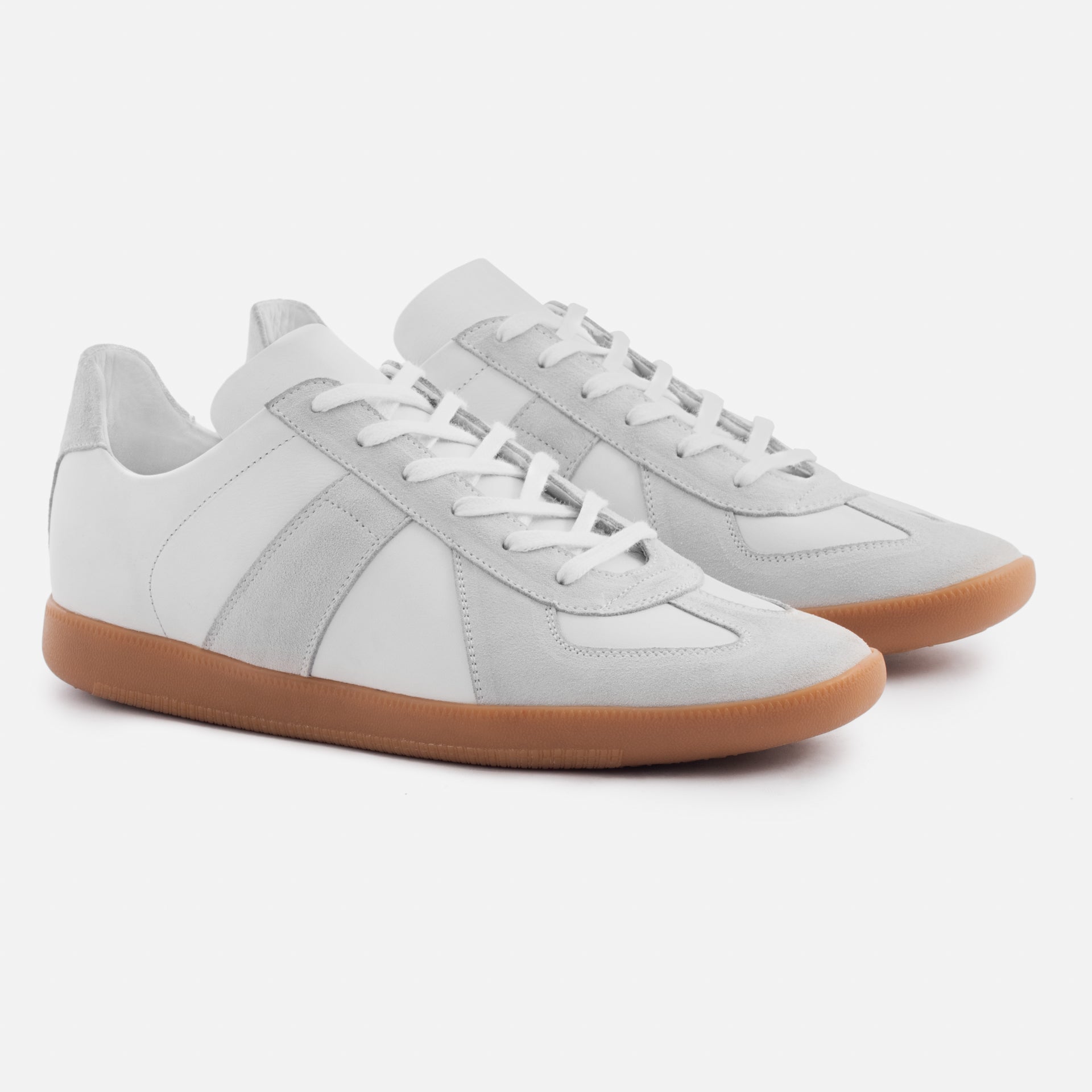 Men's Morgen Leather & Suede Trainers with Gum Sole